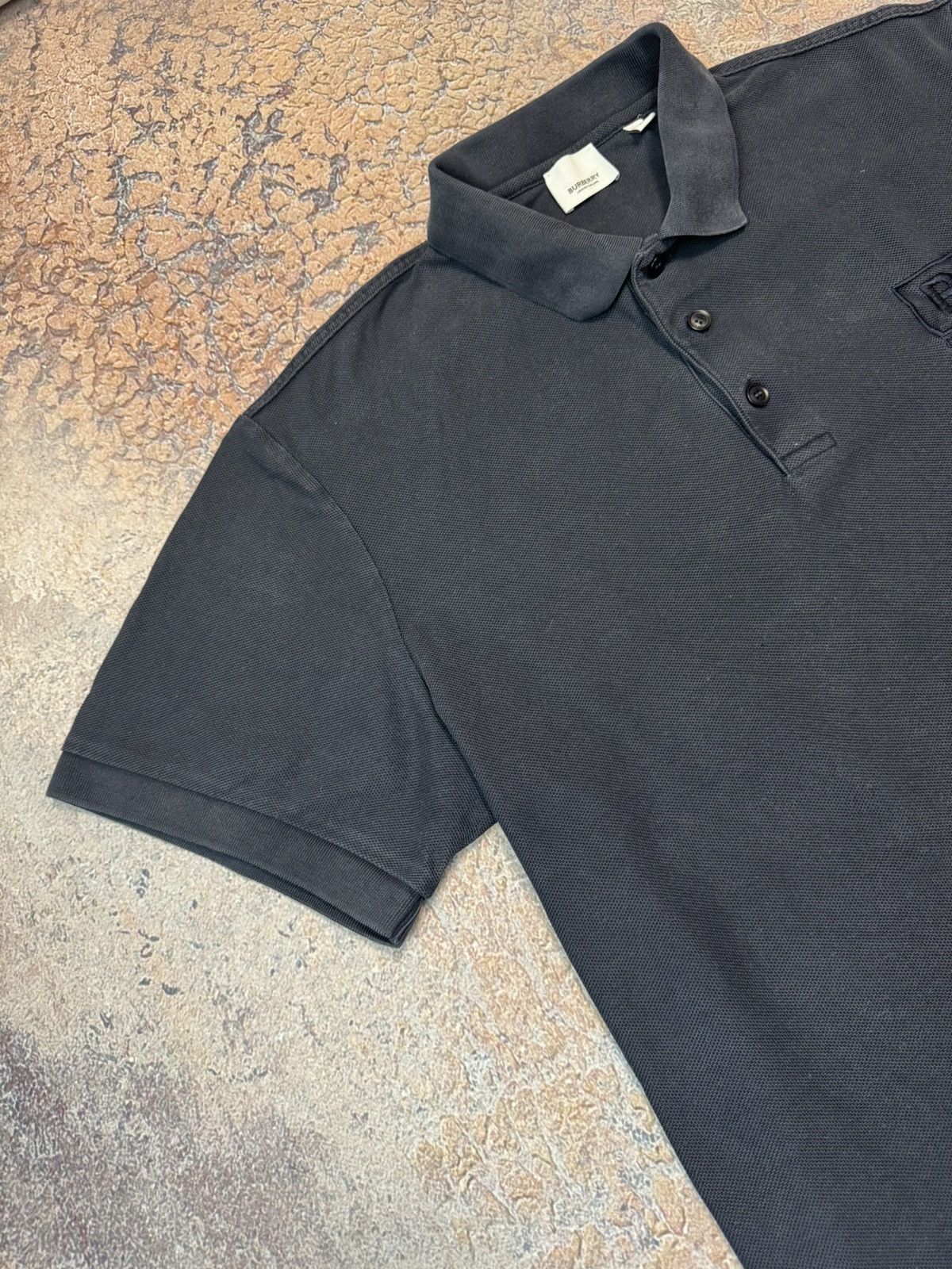 Burberry Vintage 90s Burberry Polo Tee Casual Big Logo Designer Size US XL / EU 56 / 4 - 6 Thumbnail