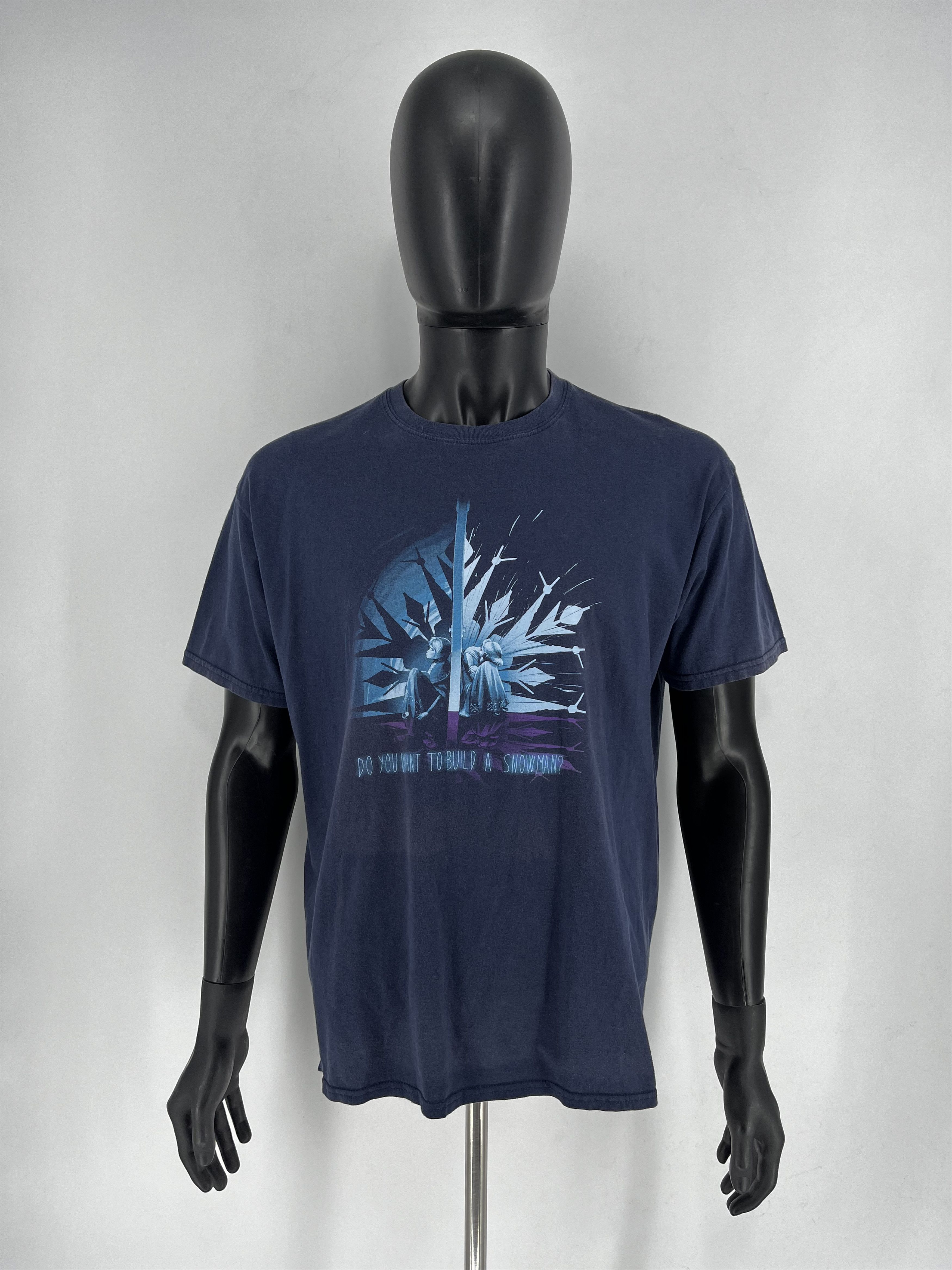 Band Tees × Cartoon Network Limited Edition Frozen Anna Elsa Snowman Faded T-Shirt XL Size US XL / EU 56 / 4 - 2 Thumbnail