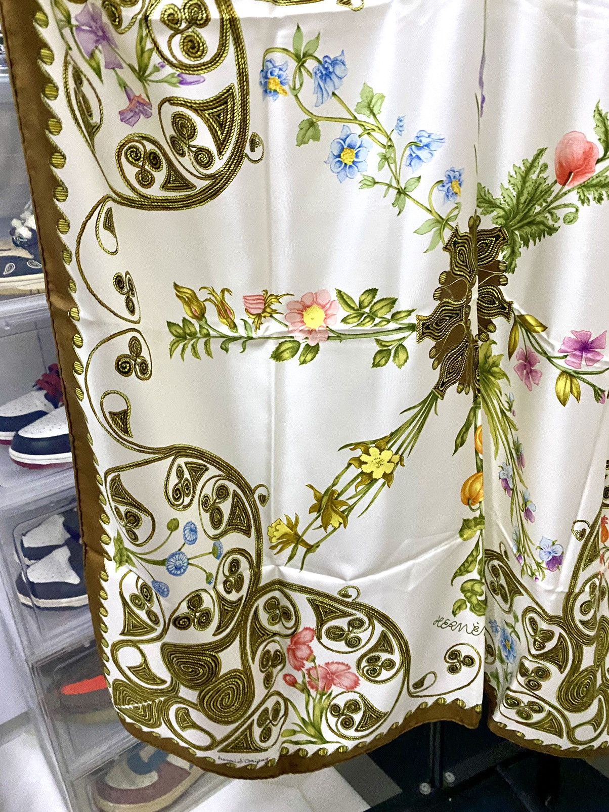 Hermes Vintage Hermes Silk Scarves Arabesques Size ONE SIZE - 4 Thumbnail
