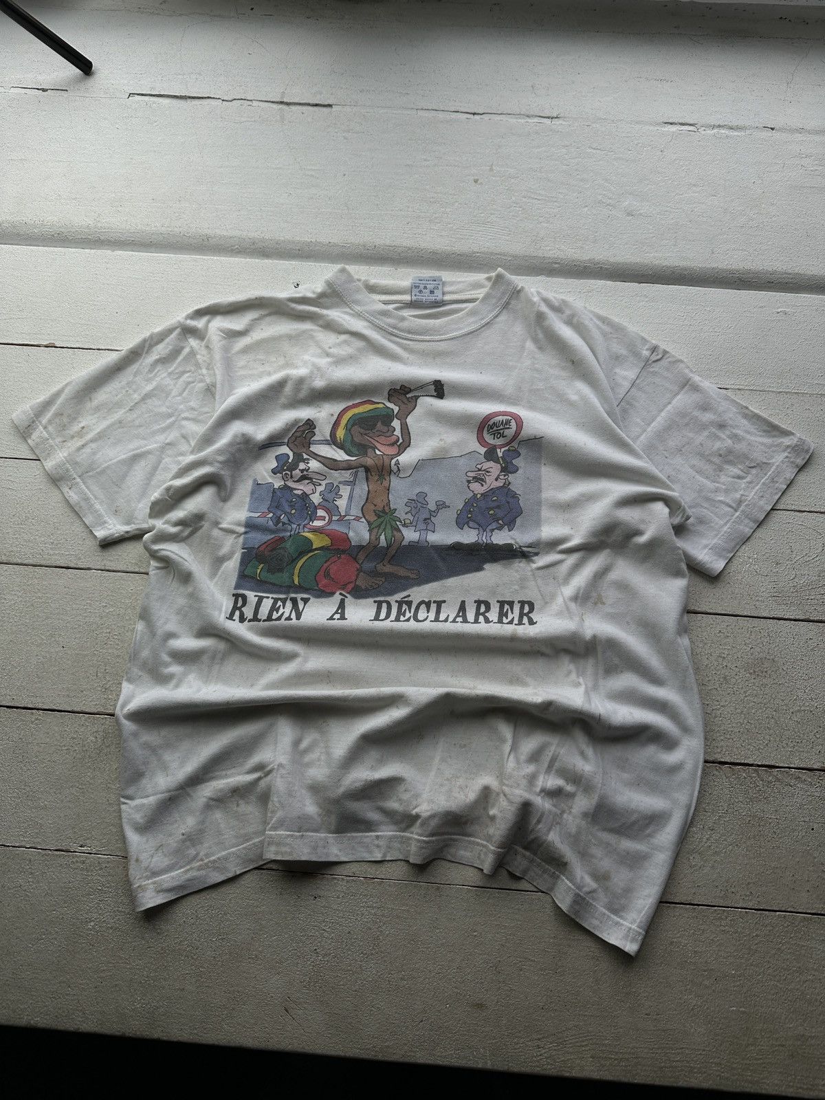 Vintage RASTA🚨 VNTG REIN A DECLARER GANJA RASTAMAN Marijuana Size US L / EU 52-54 / 3 - 1 Thumbnail