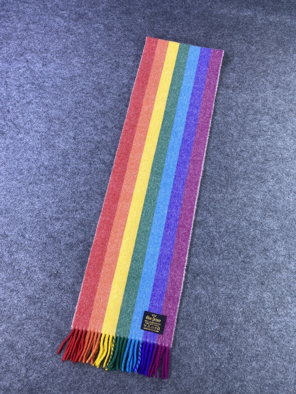 Vintage Glen Prince Lampswool Scarf / Muffler / Neckwear -T803 Size ONE SIZE - 3 Thumbnail