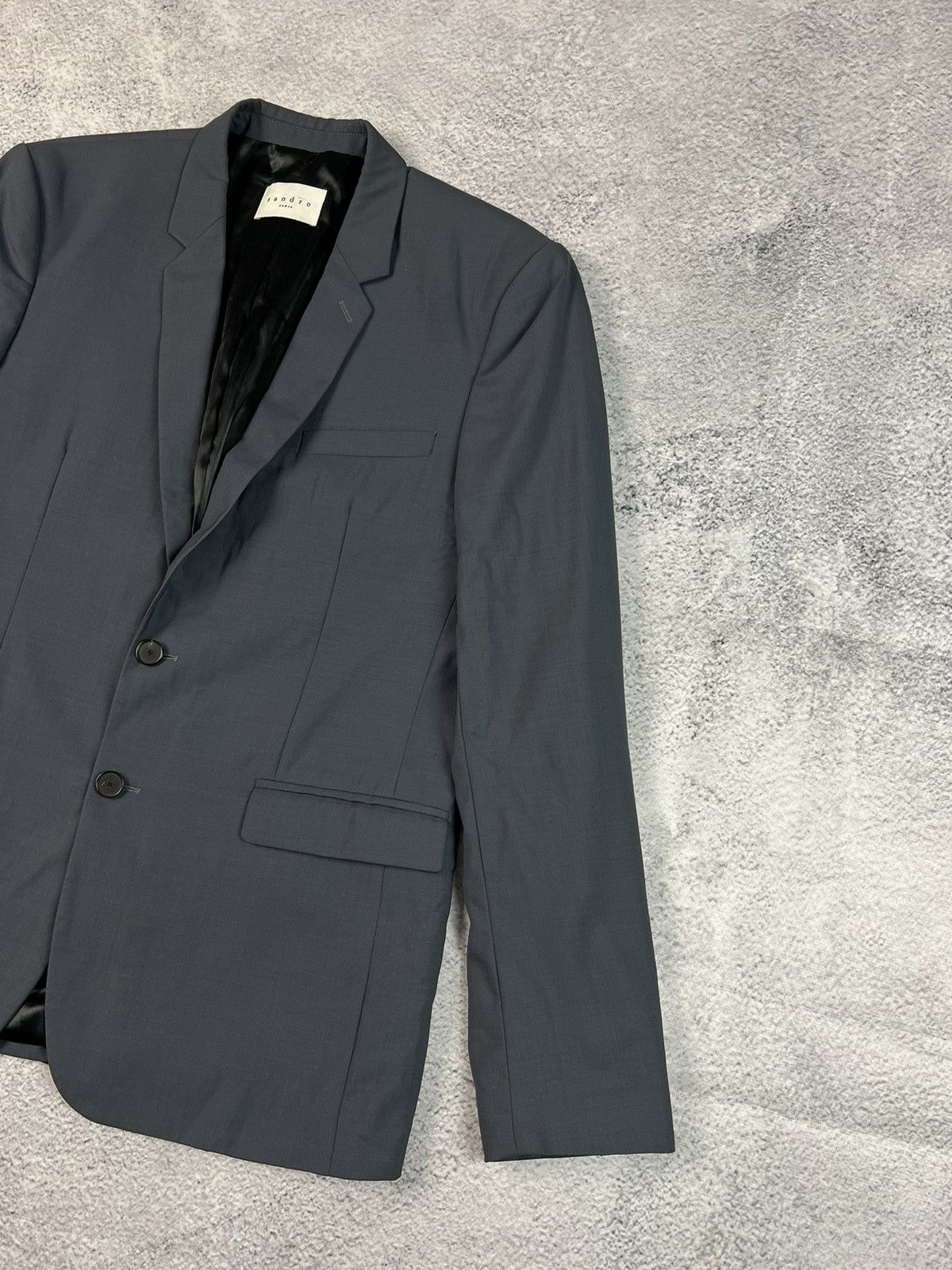Designer × Sandro Sandro Paris luxury blazer jacket Size 52S - 2 Thumbnail