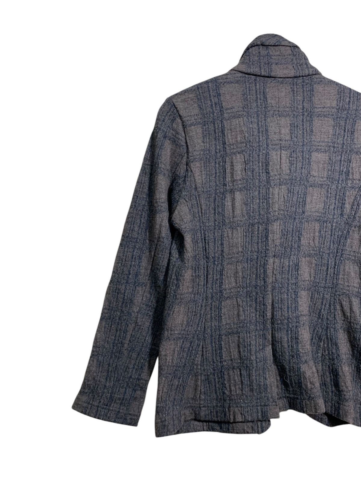 Issey Miyake 🔥ISSEY MIYAKE PLANTATION WOOL TARTANS JACKET Size M / US 6-8 / IT 42-44 - 7 Thumbnail