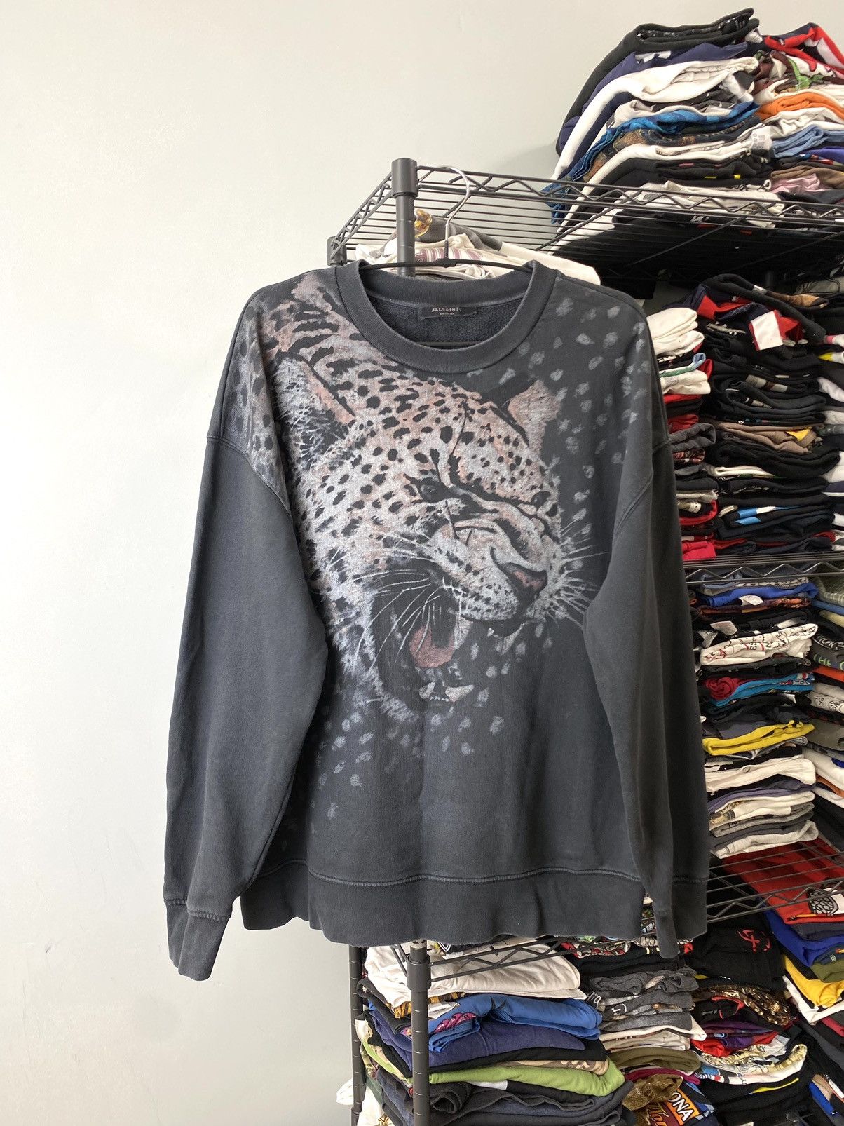 Allsaints All Saints Tiger Full Print Sweatshirt Size US M / EU 48-50 / 2 - 1 Thumbnail