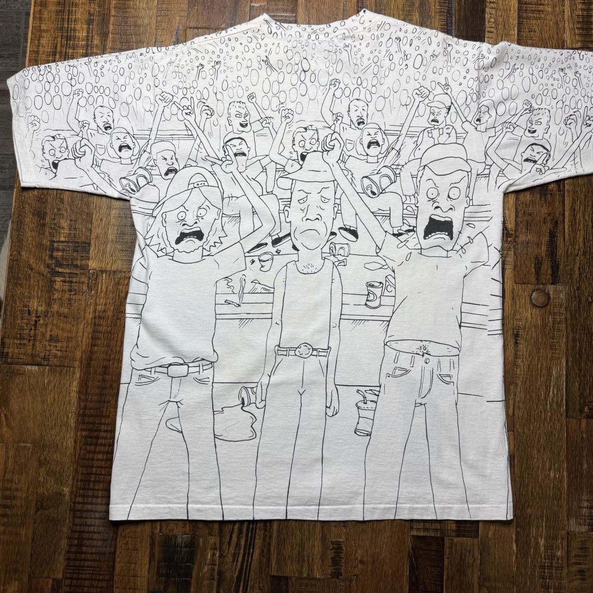 Mtv 1993 Beavis and Butthead AOP Tee XL Single Stitch USA Size US XL / EU 56 / 4 - 2 Thumbnail