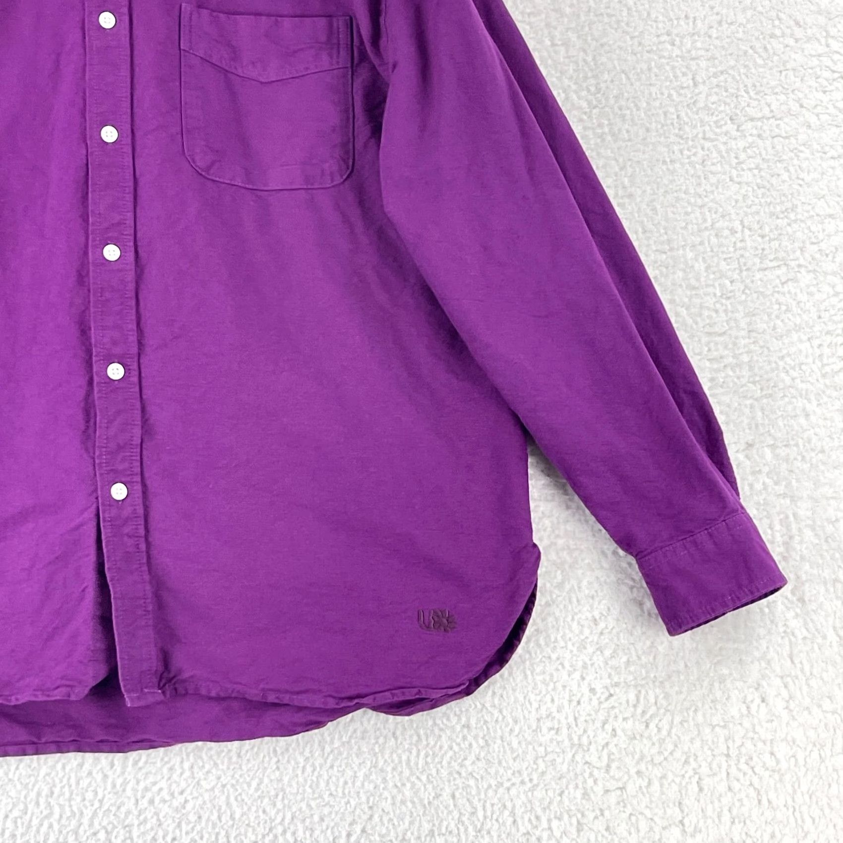 Urban Outfitters Urban Outfitters Purple Button-Down Shirt Mens Medium Long Sleeve 100% Cotton Size US M / EU 48-50 / 2 - 4 Thumbnail