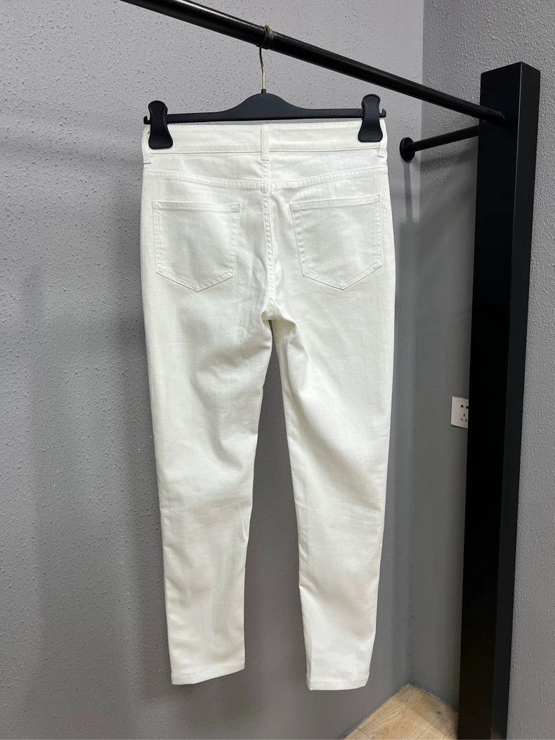 Loro Piana Loro Piana White Tapered Jeans Size US 42 / EU 58 - 2 Thumbnail