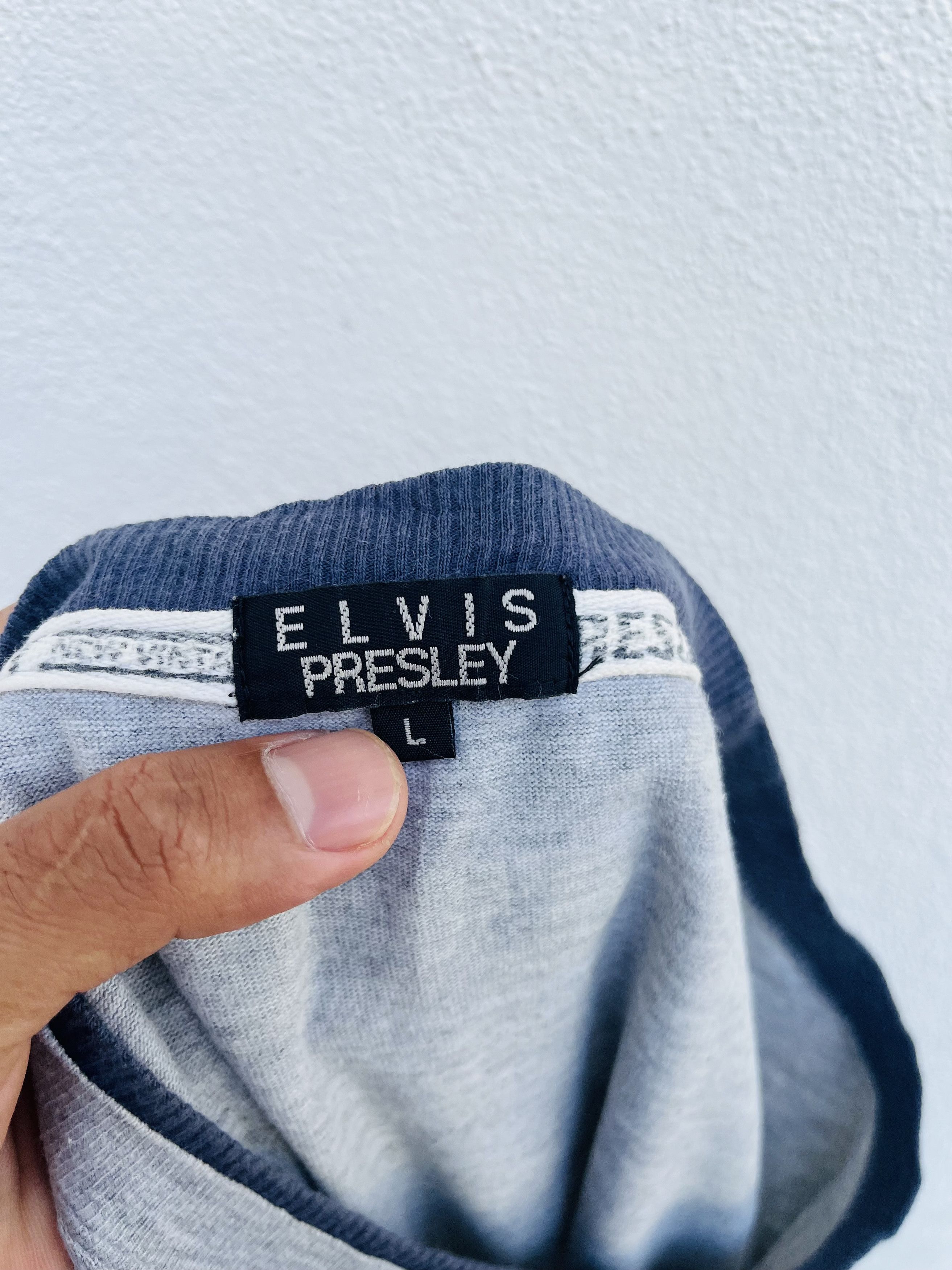Band Tees × Vintage Vintage Elvis Presley Famous Artist Fashion Style Size US L / EU 52-54 / 3 - 10 Thumbnail