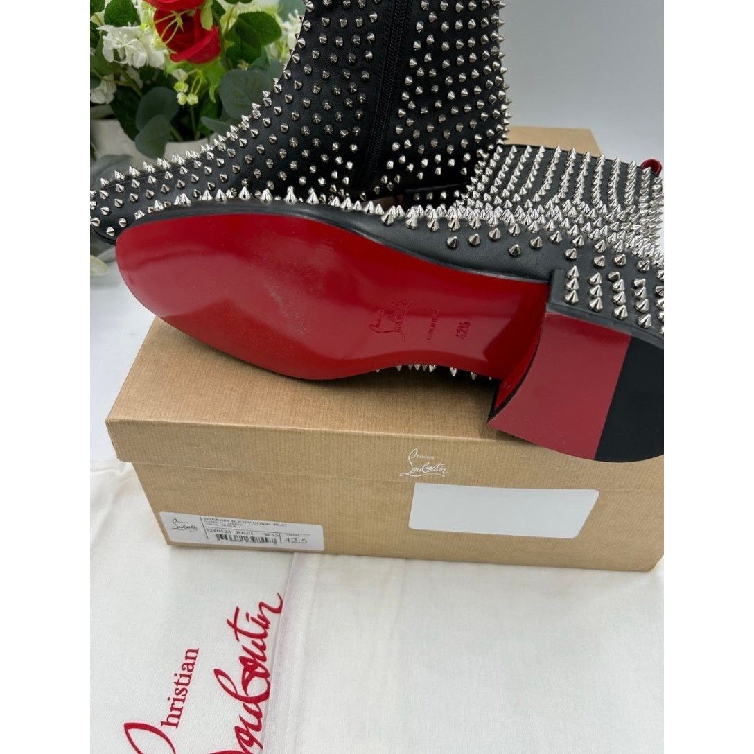 Christian Louboutin Christian Louboutin SPIKEASY leather ankle boots size 42.5 Size US 9.5 / EU 42-43 - 7 Thumbnail