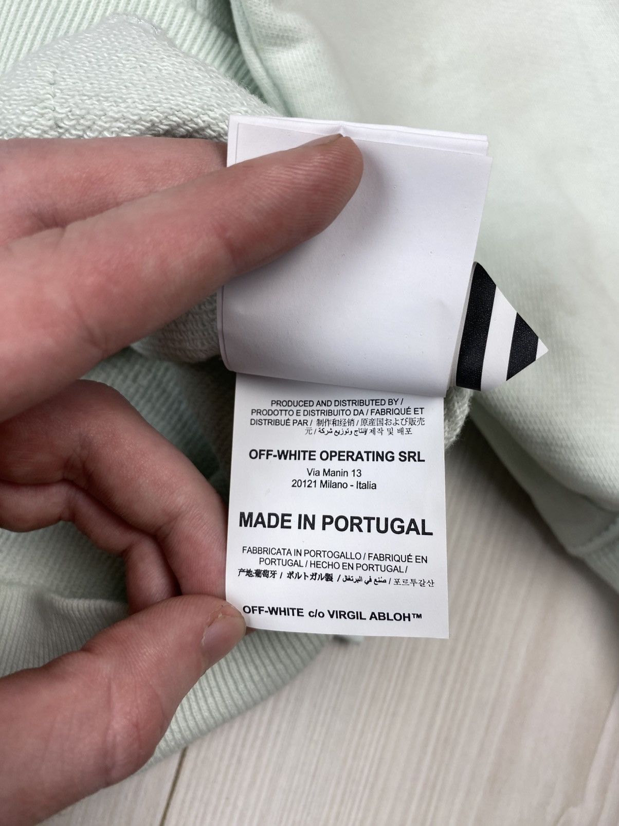 Off-White RARE Off white mint seaweed oversized hoodie y2k Size US XS / EU 42 / 0 - 17 Thumbnail
