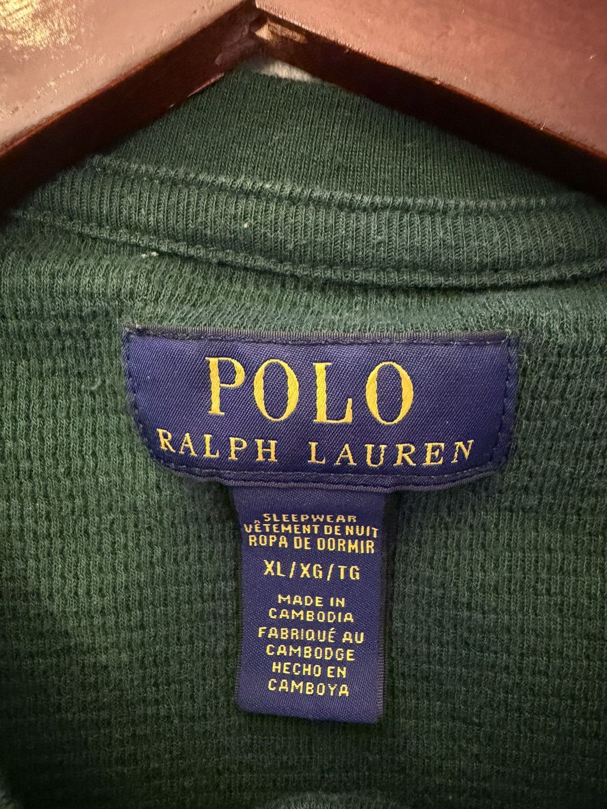 Polo Ralph Lauren Polo Ralph Lauren green thermal long sleeve Size US XL / EU 56 / 4 - 3 Thumbnail