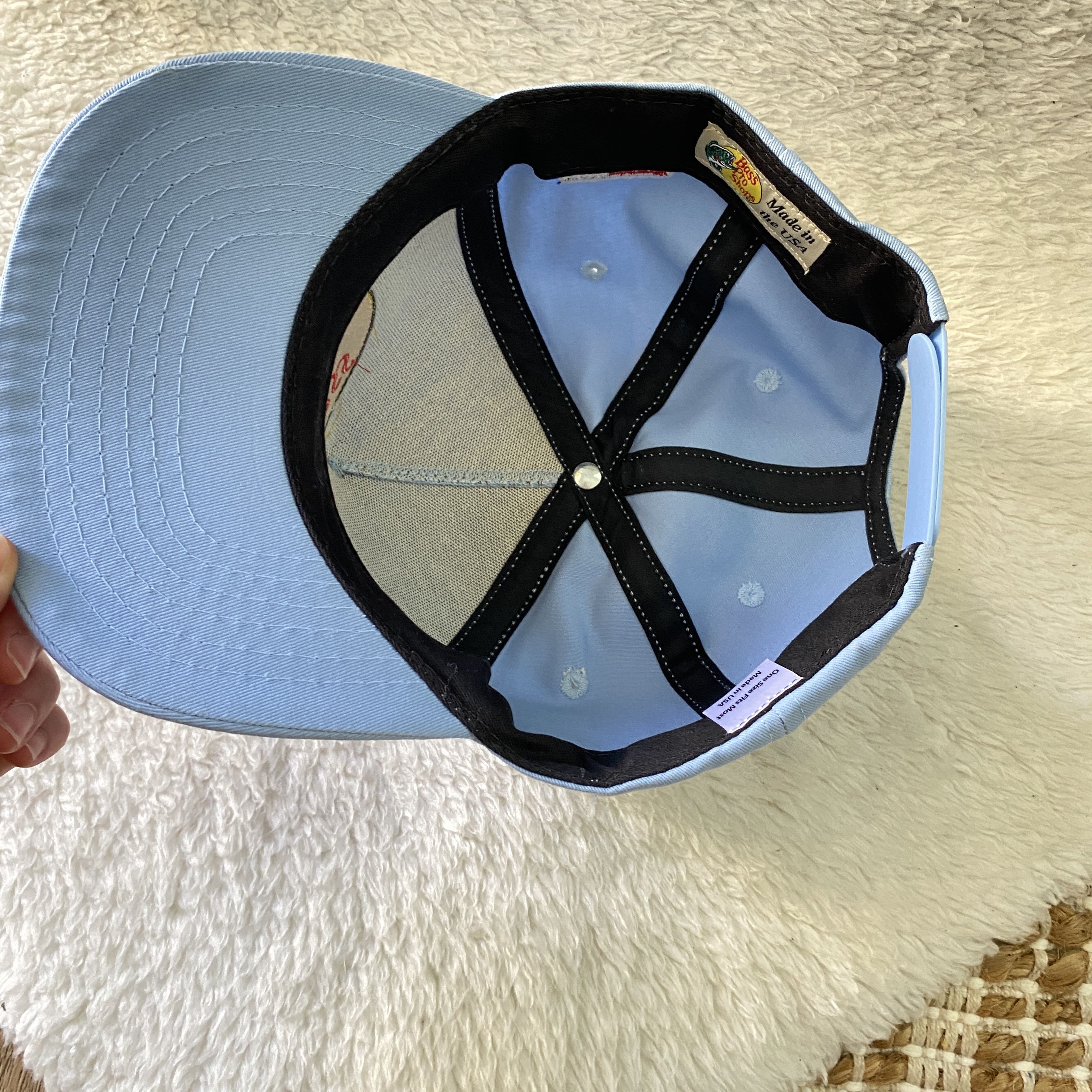 Bass Pro Shops Bass Pro Shops Blue Trucker Hat – Snapback Fishing Cap Size ONE SIZE - 8 Thumbnail