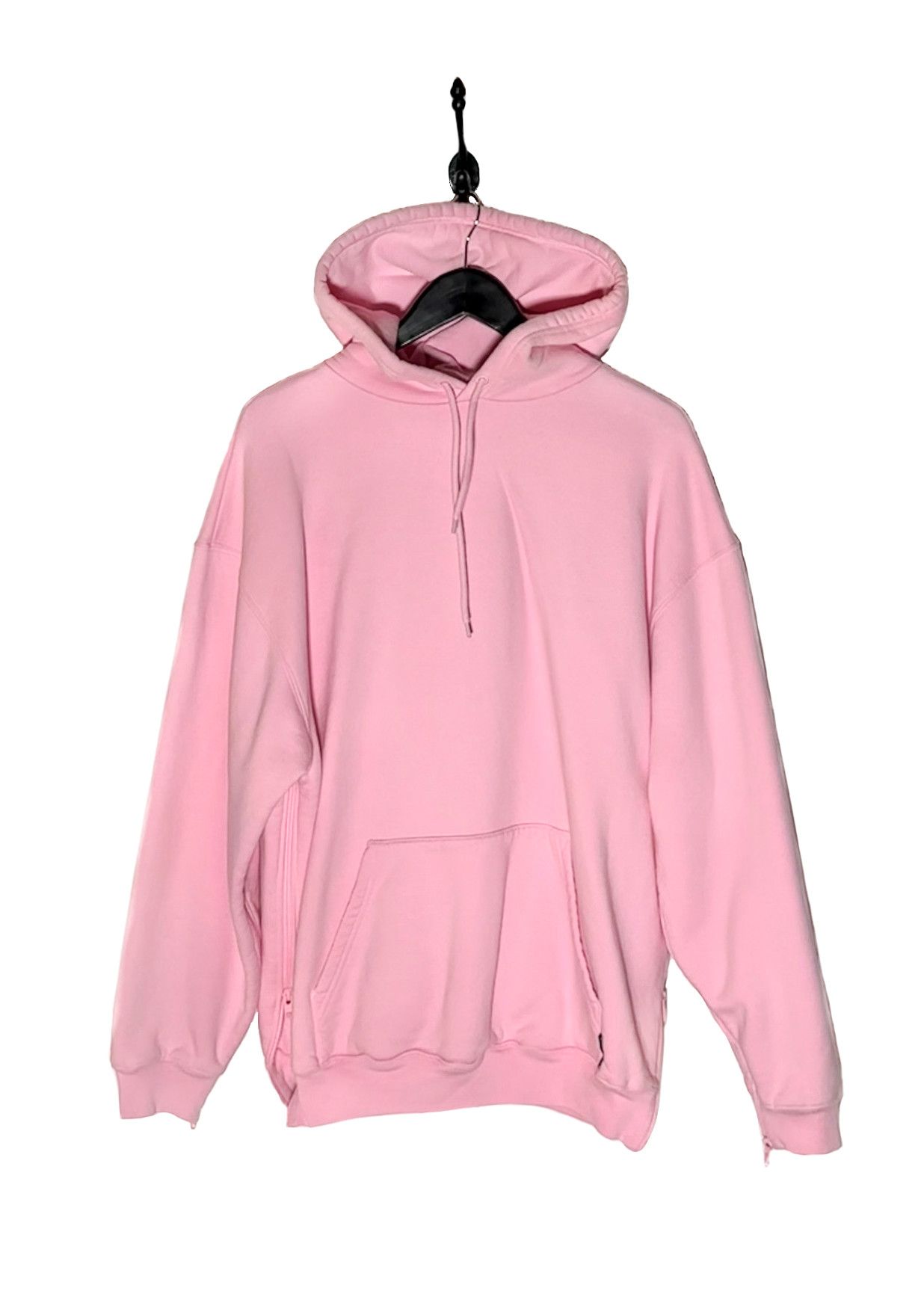 Balenciaga Balenciaga Pink Side Zippered Logo Tab Hoodie Size M / US 6-8 / IT 42-44 - 1 Thumbnail