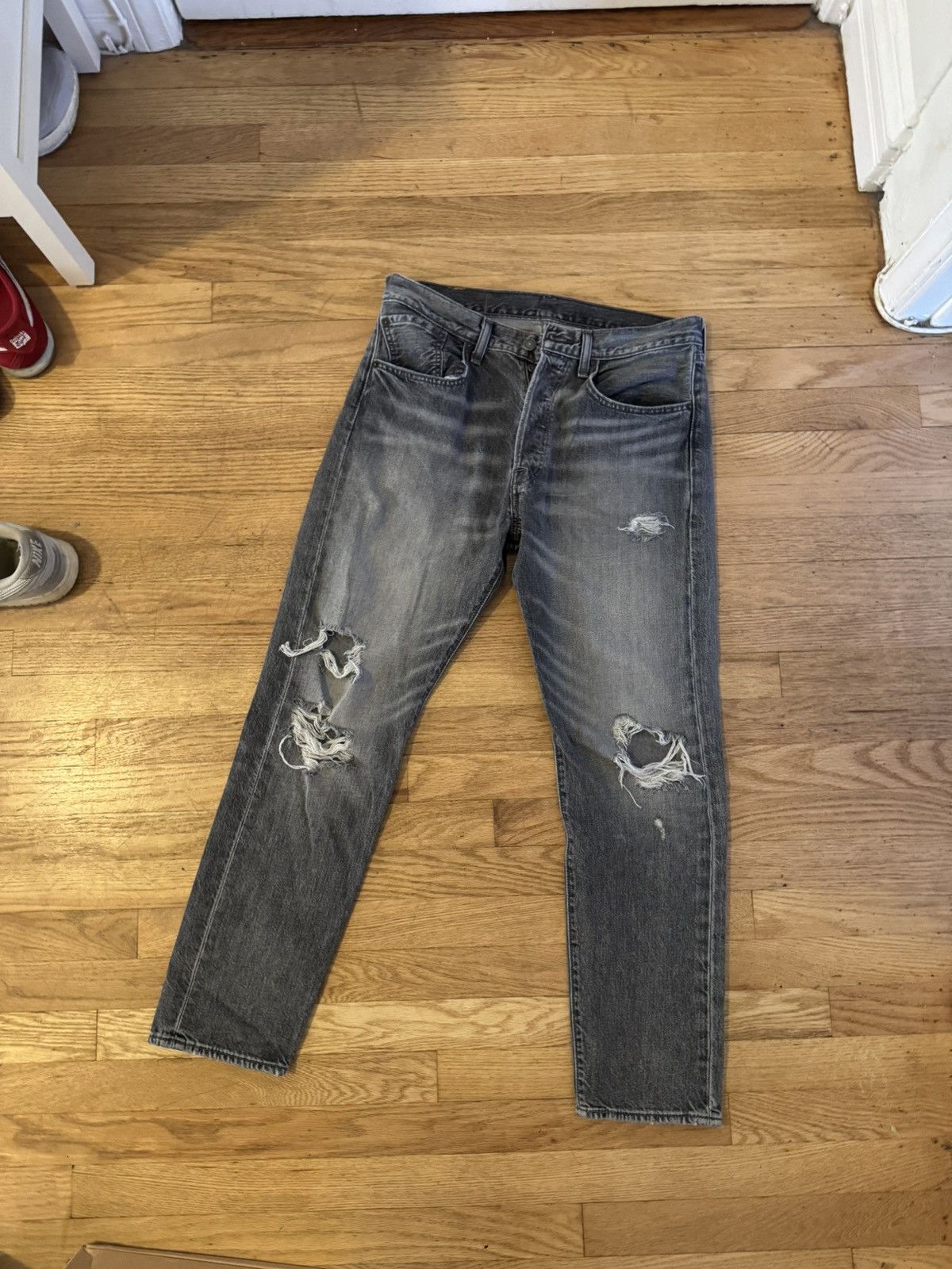 Levi's Levi’s 501 - Distressed Grey Size US 32 / EU 48 - 2 Thumbnail