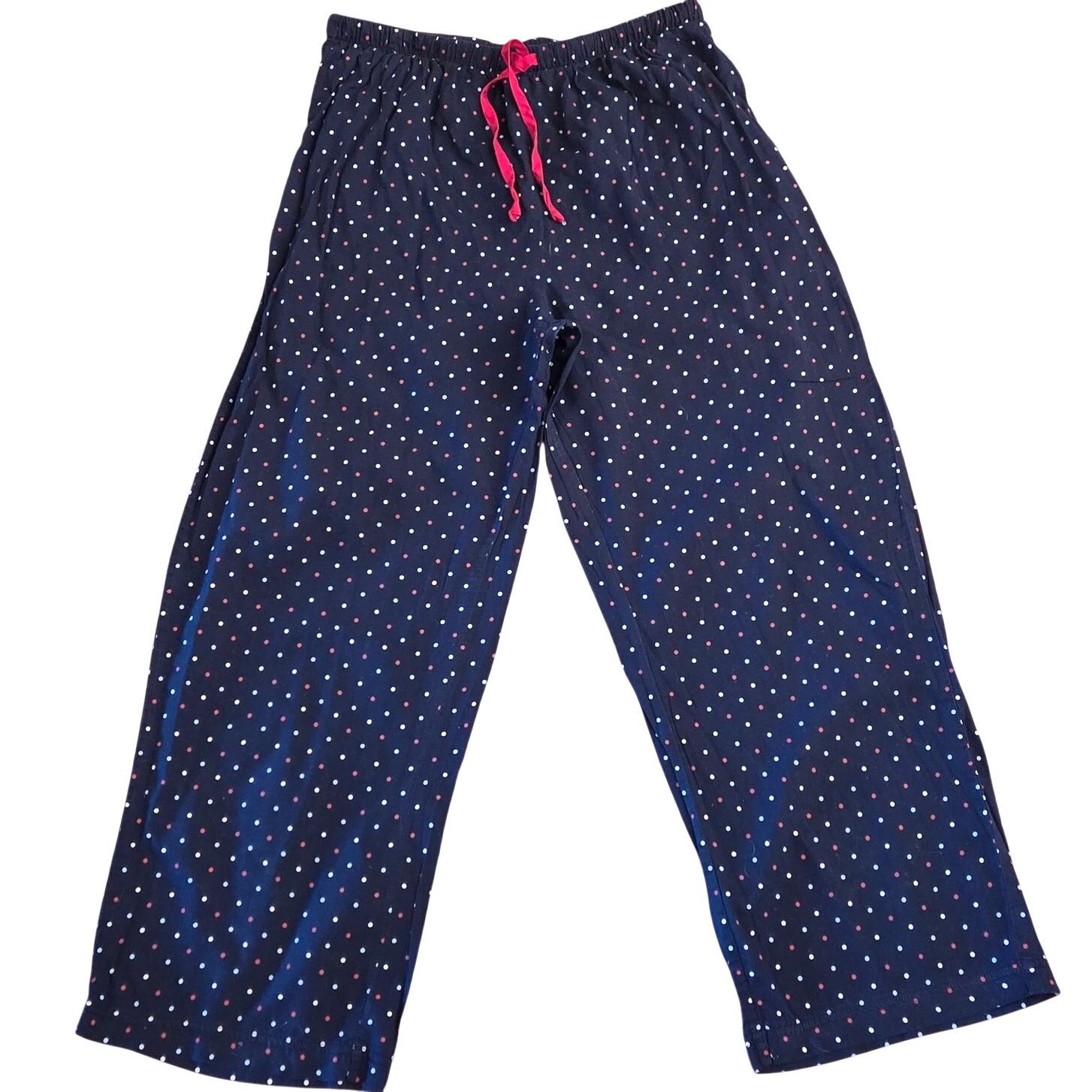 Tommy Hilfiger Tommy Hilfiger Women's Navy Polka Dot Pajama Bottoms Size L Size 32" / US 10 / IT 46 - 1 Thumbnail