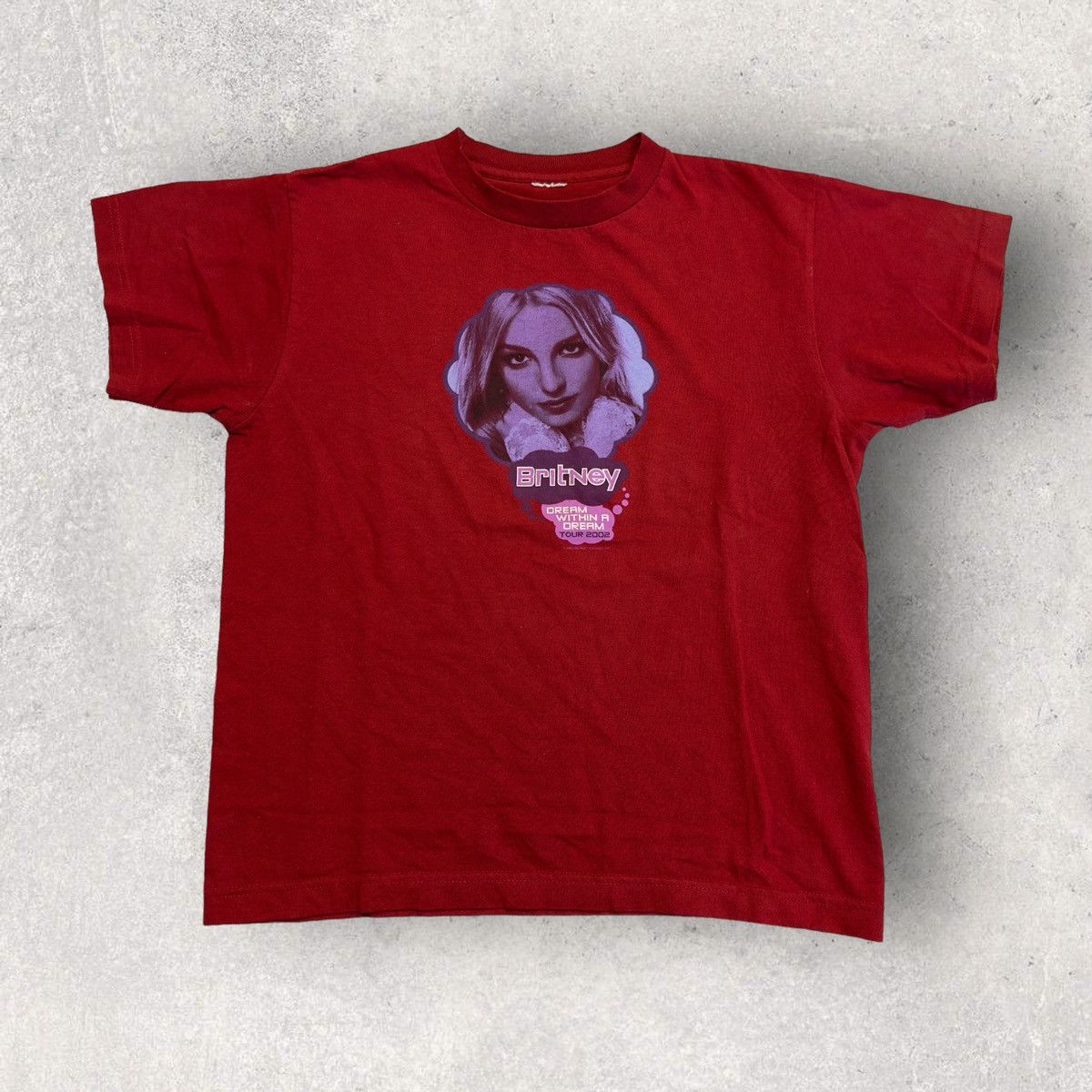 Image of Band Tees x Vintage Britney Spears Tee in Red, Men's (Size Small)