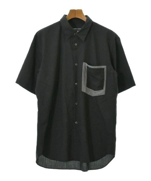 Comme des Garcons Homme Deux Shirt Wool Short Sleeve Chest Pocket Charcoal Gray Size US L / EU 52-54 / 3 - 1 Thumbnail