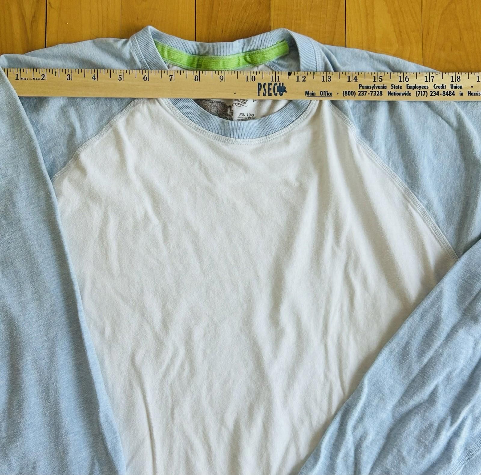 Other Slade Wilder White Light Blue Raglan Long Sleeve T Shirt Size US L / EU 52-54 / 3 - 6 Thumbnail