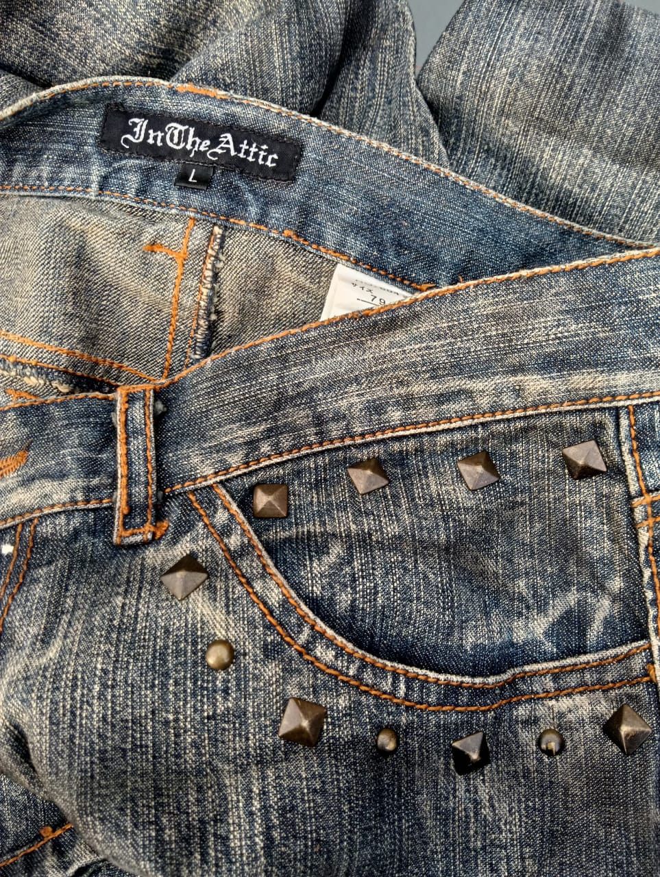 In The Attic × Japanese Brand × Vintage Vintage In The Attic Jeans Distressed Custom Made 1 Of 1 Size US 32 / EU 48 - 6 Thumbnail