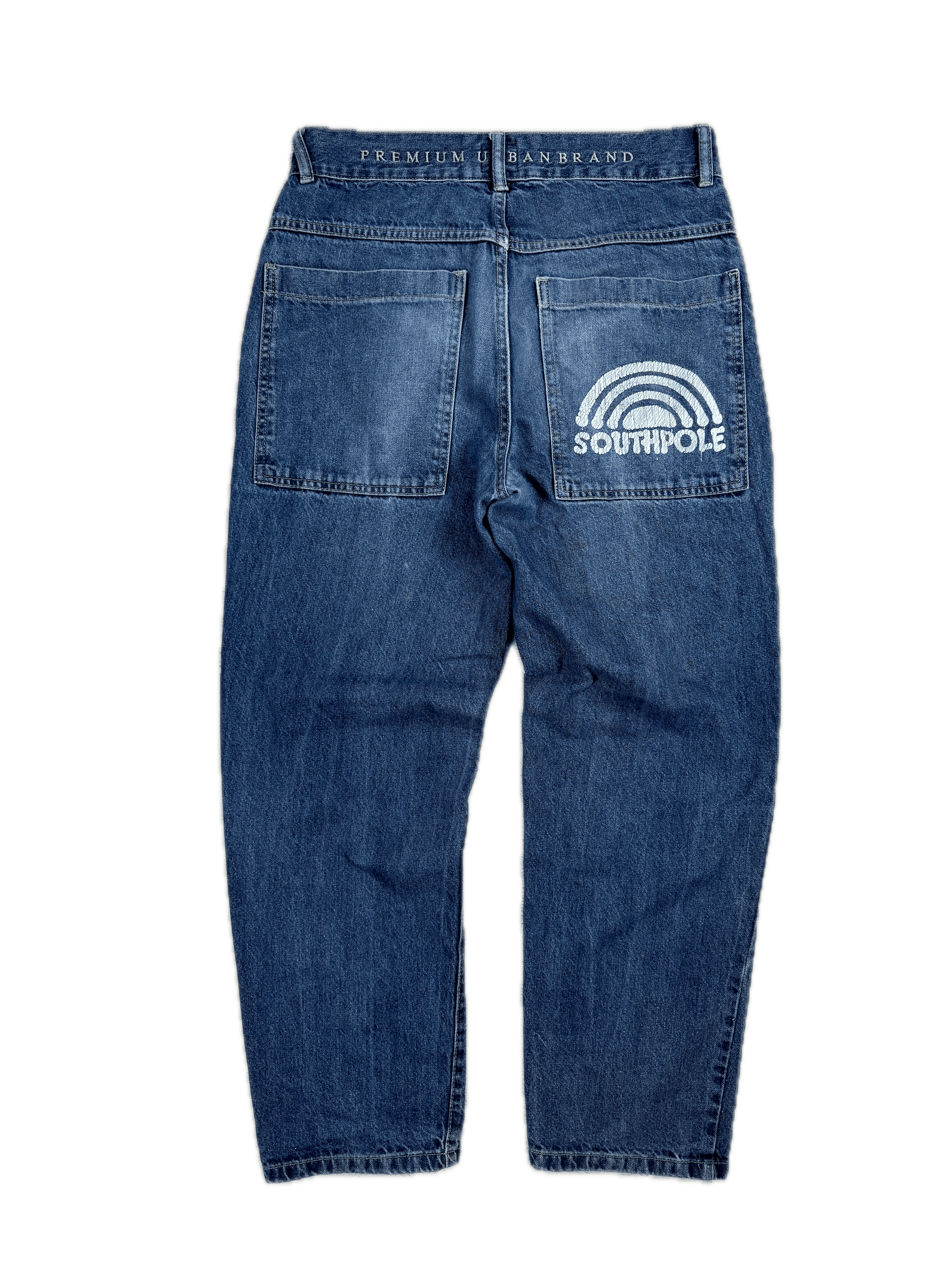 JNCO × Japanese Brand × Southpole Southpole Vintage Jeans Straight Baggy Back Logo Streetwear Size US 30 / EU 46 - 1 Thumbnail