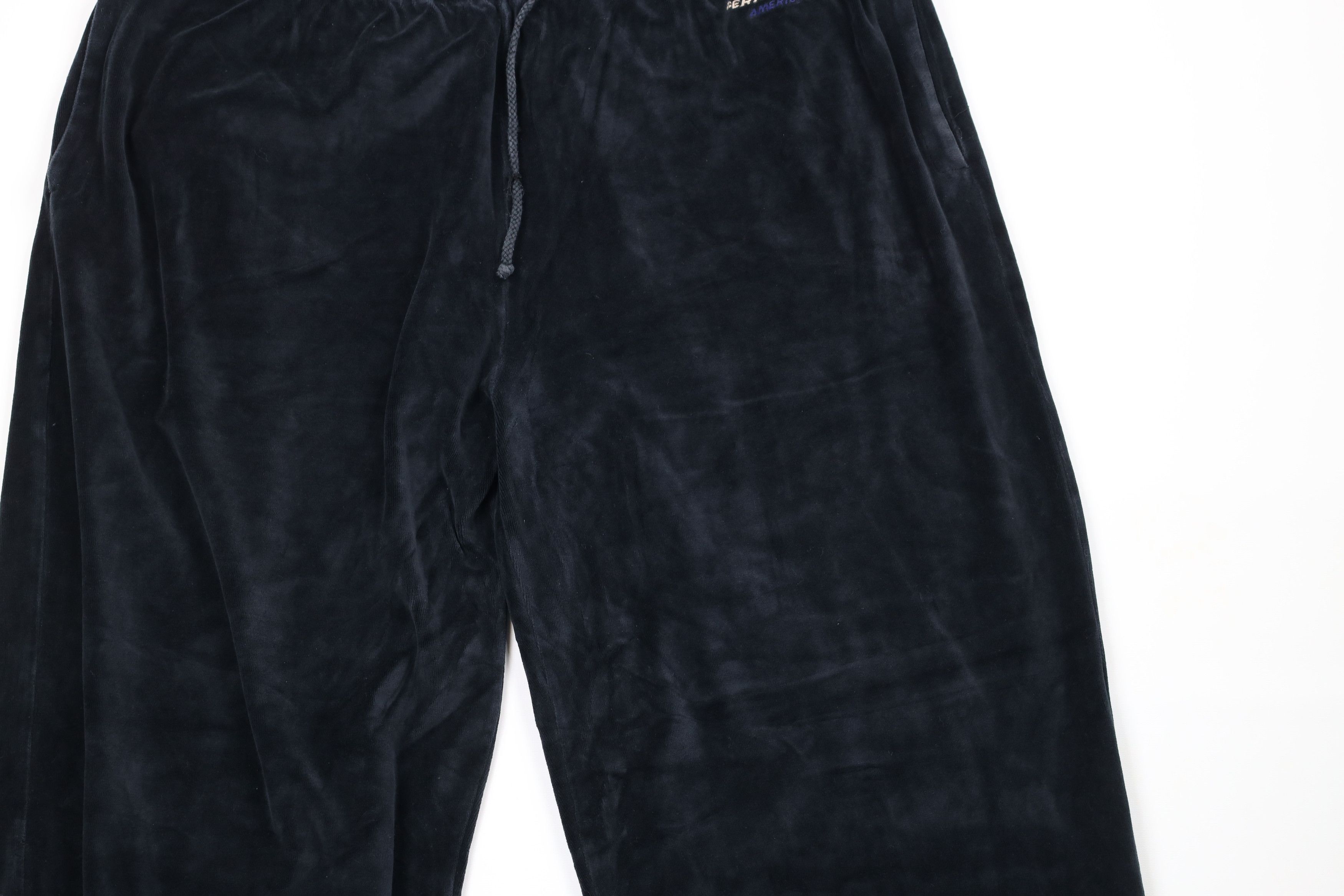 Vintage Vintage 90s Perry Ellis Out Velour Cuffed Sweatpants Joggers Size US 40 / EU 56 - 3 Thumbnail