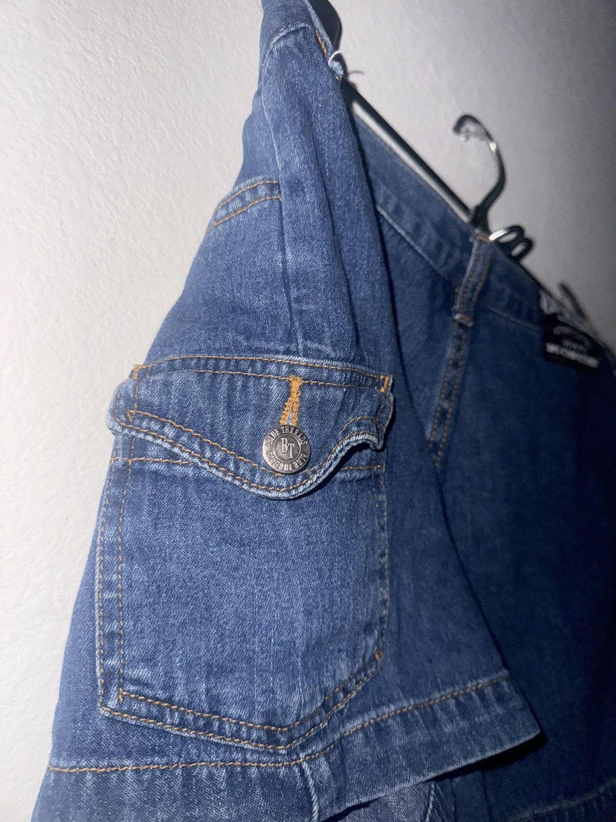 Designer × Vintage Blue Threads Classic Vintage Womens Size 3 Blue Denim Shorts Size 26" / US 2 / IT 38 - 3 Thumbnail