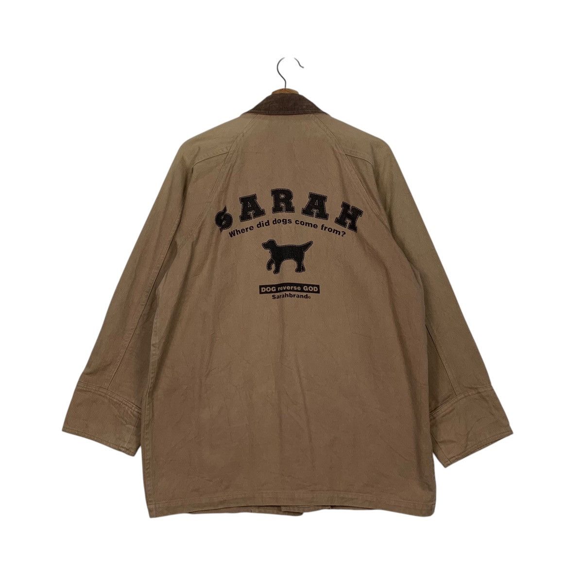 Vintage SARAH BRAND Good Dog Big Logo Worker Jacket #2476-C111 Size US M / EU 48-50 / 2 - 1 Thumbnail