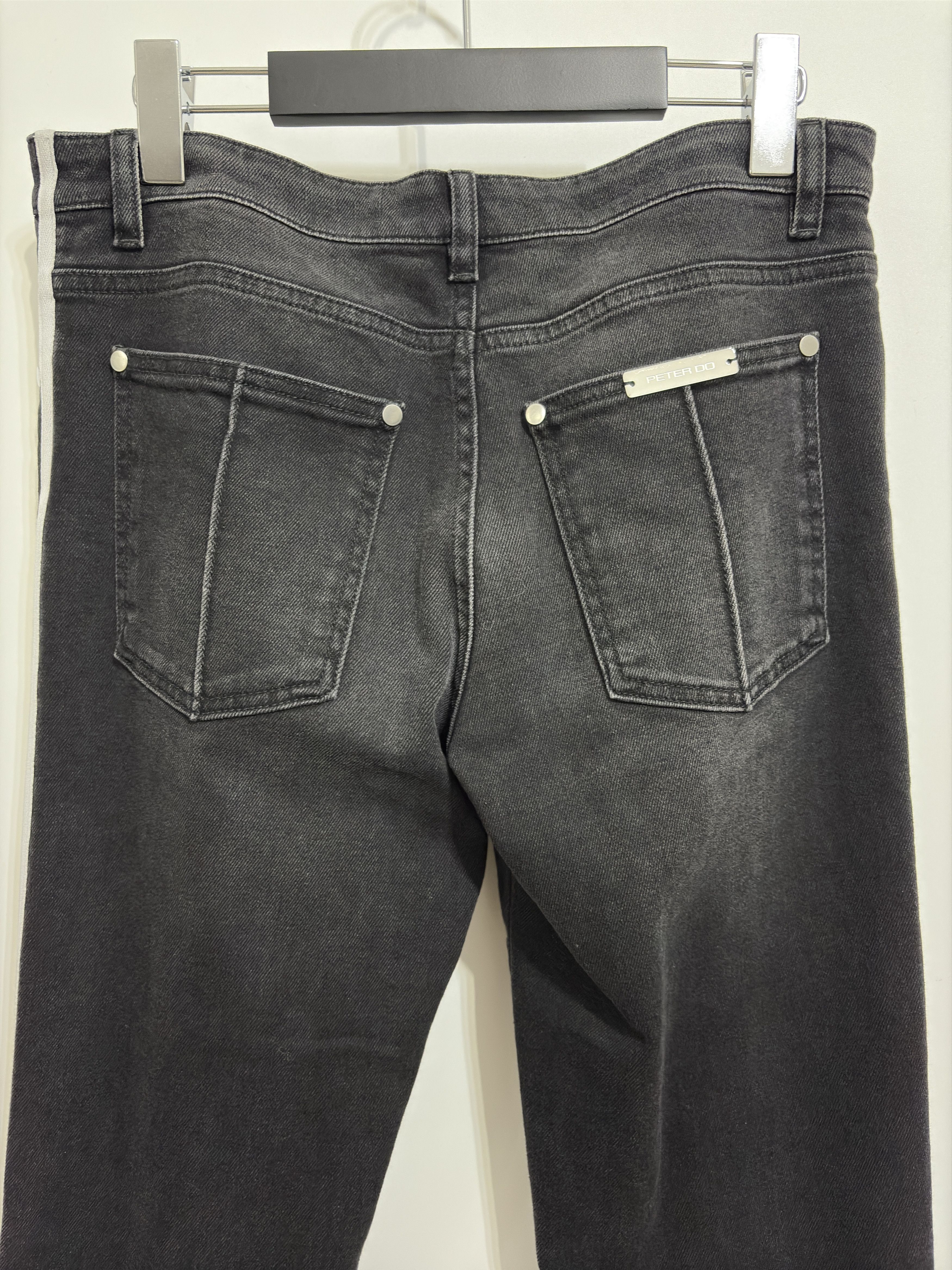 Peter Do 22FW Tattooed Black Denim Pants Size US 28 / EU 44 - 5 Thumbnail