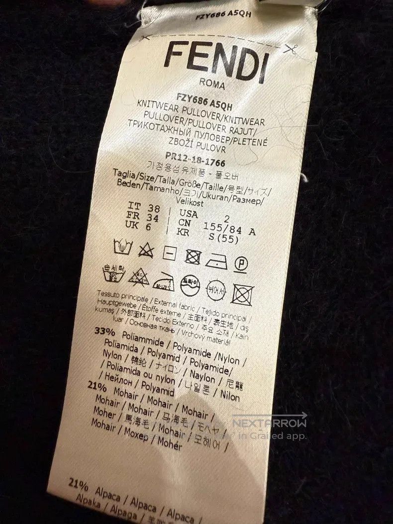 Fendi Fendi Wool blend sweater Size XS / US 0-2 / IT 36-38 - 6 Thumbnail