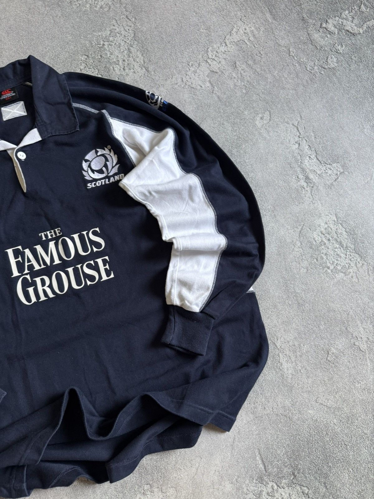 Canterbury of New Zealand Canterbury L SCOTTISH 🏴󠁧󠁢󠁳󠁣󠁴󠁿 RUGBY 🏉 sweatshirt THE FAMOUS GROUSE Size US L / EU 52-54 / 3 - 4 Thumbnail