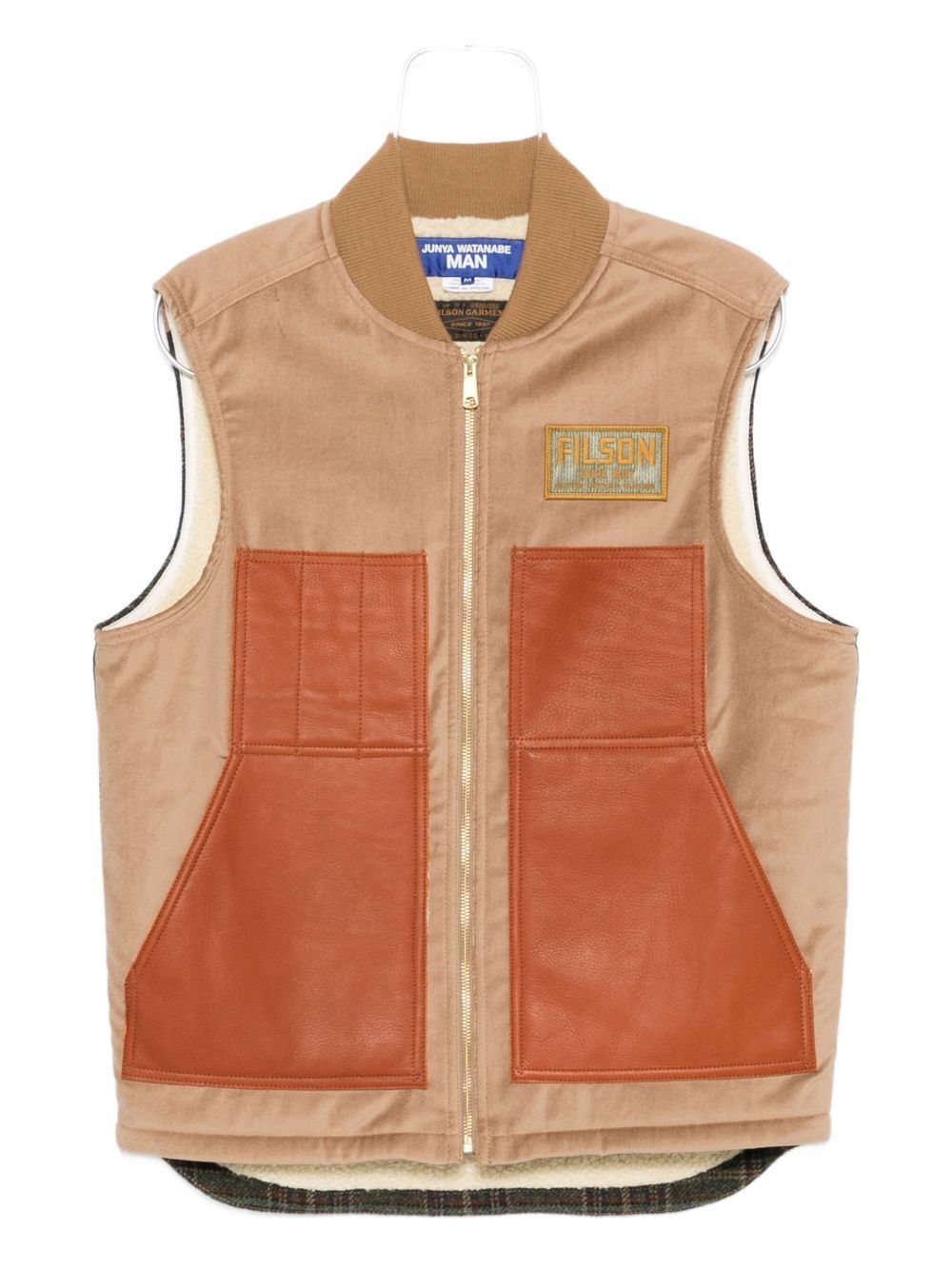 Junya Watanabe LEATHER PANELS VEST Size US M / EU 48-50 / 2 - 1 Thumbnail