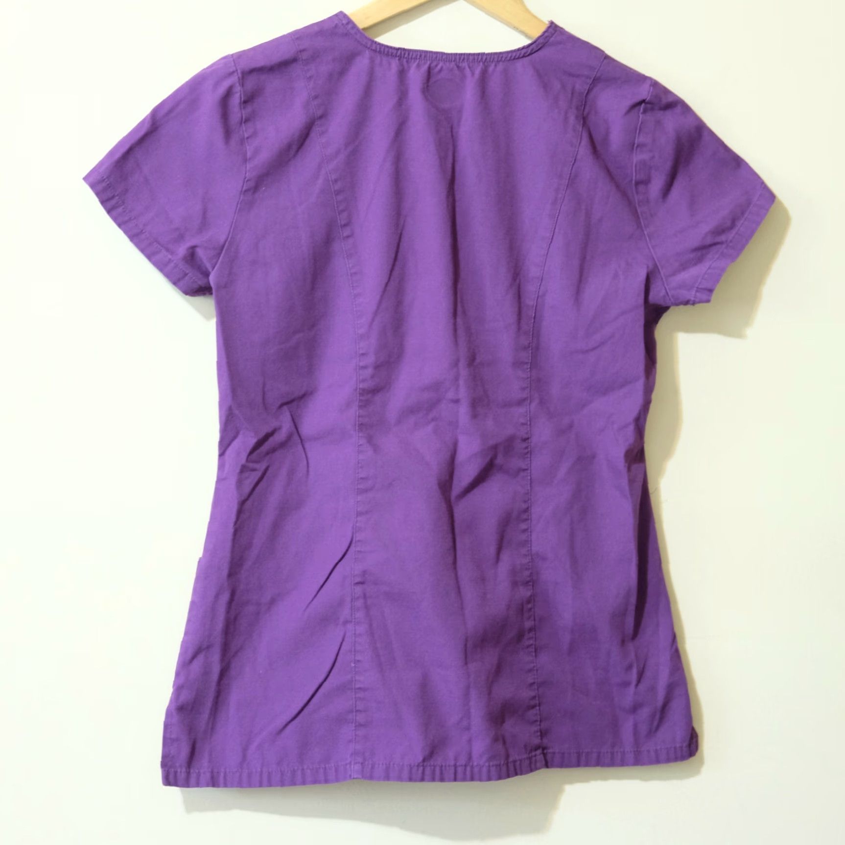 Dickies Dickies Scrub Top Purple V-Neck Size S Womens Eggplant 85906 Medical Shirt Size US S / EU 44-46 / 1 - 6 Thumbnail