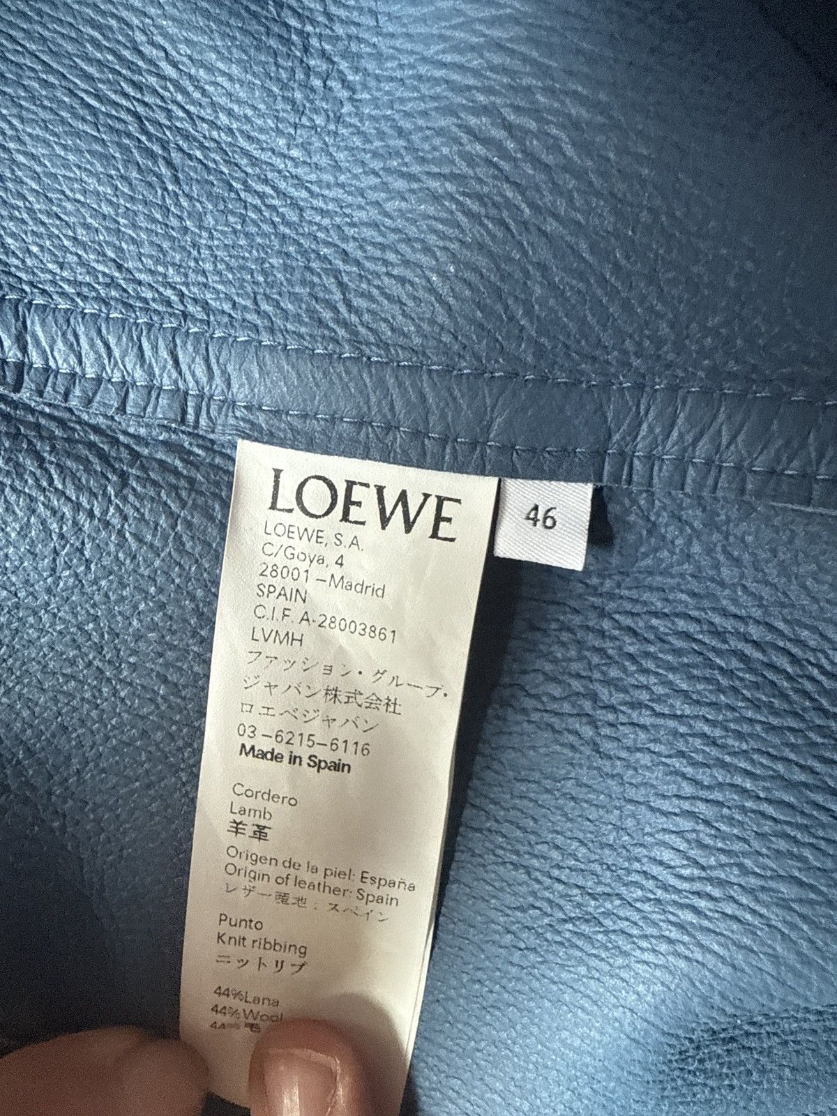 Loewe Brand New Leather Jacket