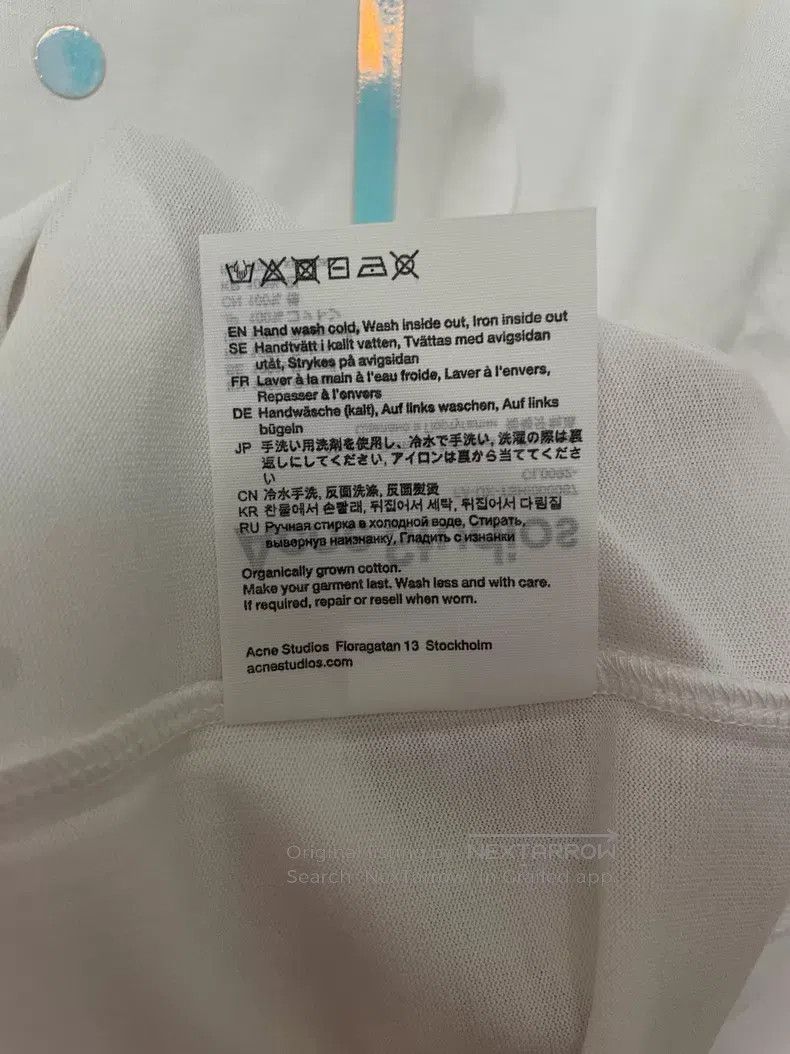Acne Studios Acne Studios White Crew Neck Short Sleeve T-Shirt Size US S / EU 44-46 / 1 - 5 Thumbnail