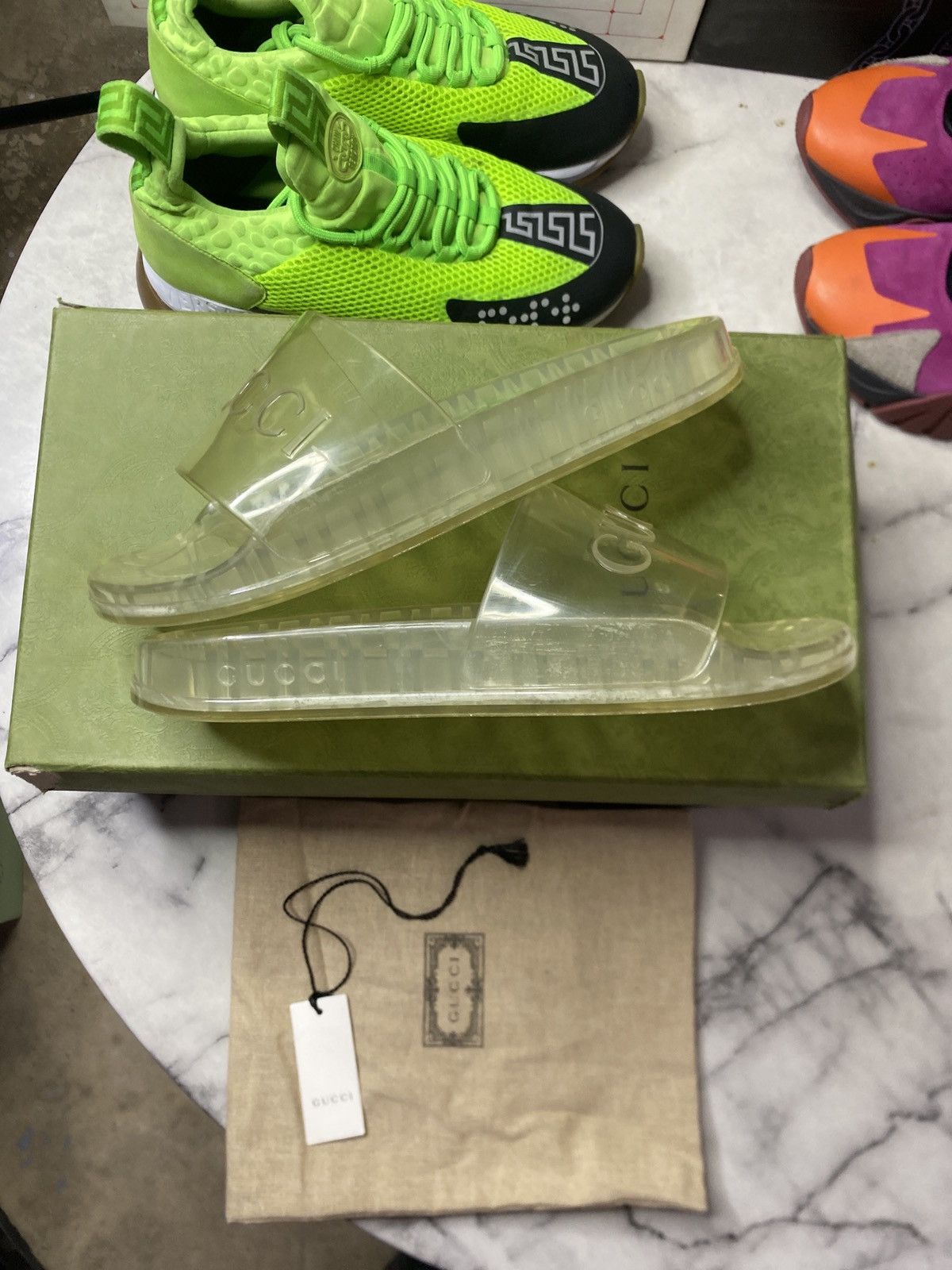 Gucci Gucci gel translucent slide Size US 9 / EU 42 - 7 Thumbnail