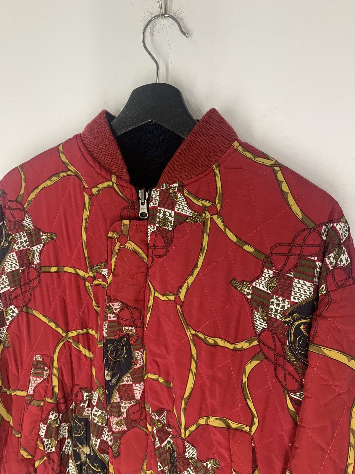 Hysteric Glamour Japanese Brand Baroque Velour Reversible Bomber Jacket Size US M / EU 48-50 / 2 - 4 Thumbnail