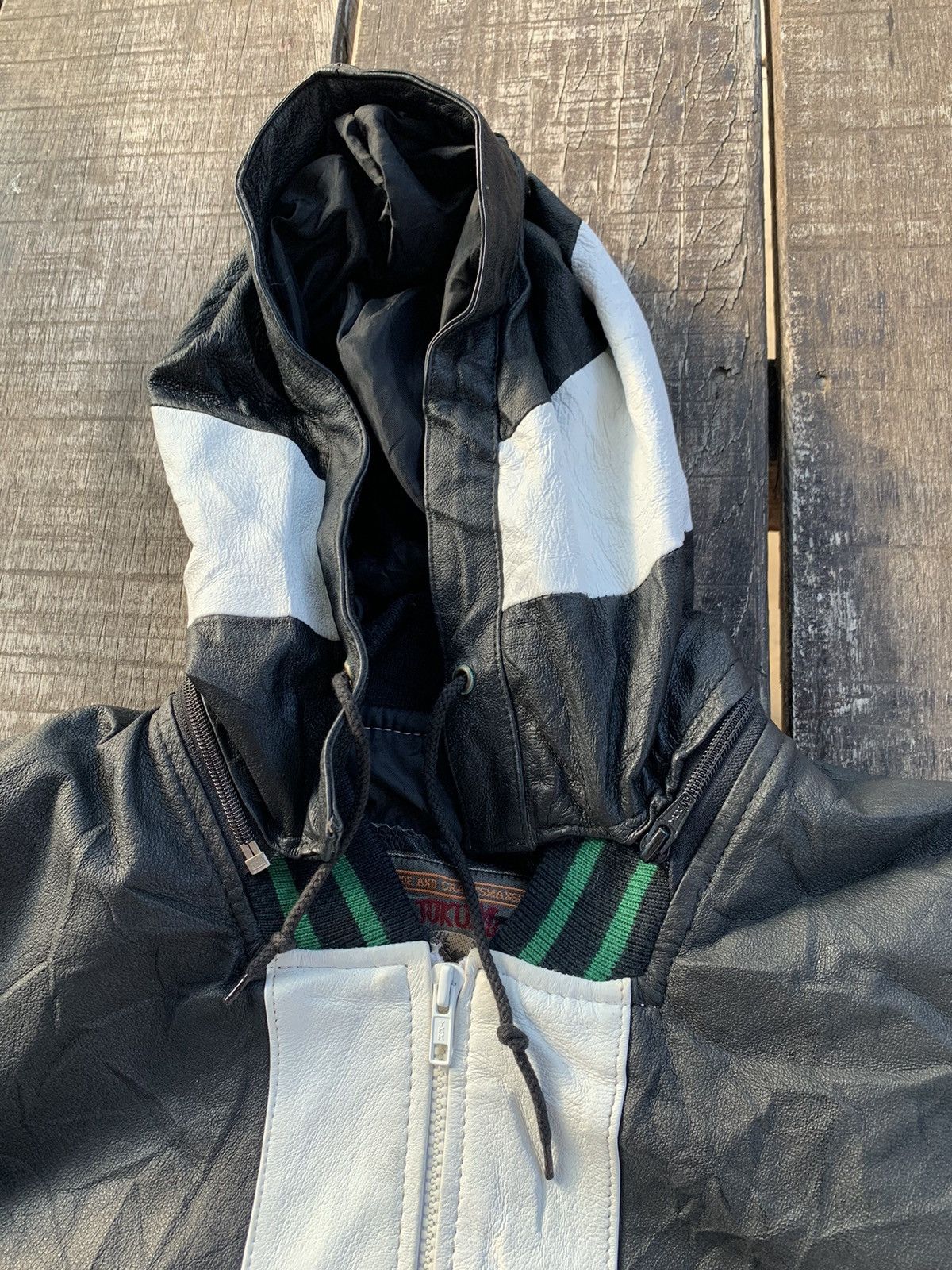 Japanese Brand × Vintage Vintage Varsity Baseball Patch Leather Jacket Size US M / EU 48-50 / 2 - 3 Thumbnail