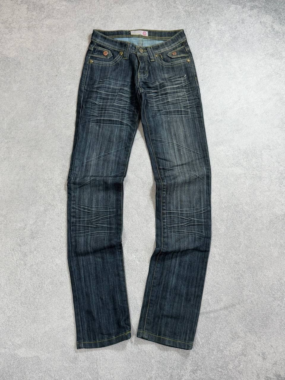 Japanese Brand vintage hysteric glamour style avant-garde flared y2k jeans Size 27" / US 4 / IT 40 - 9 Thumbnail