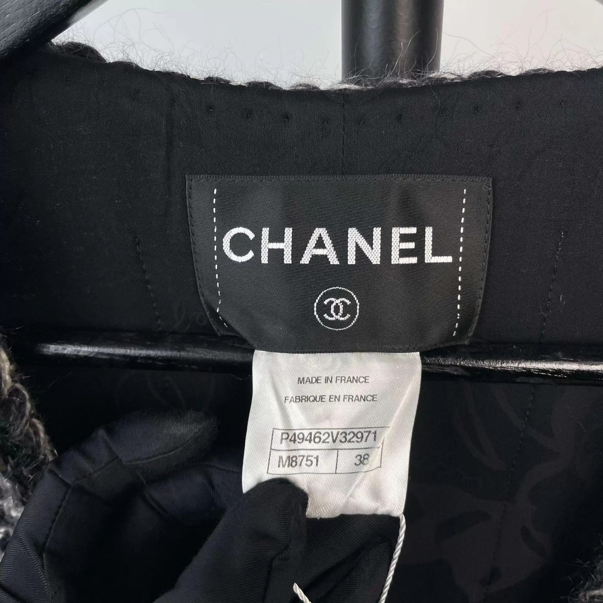 Chanel Chanel tweed women's black 38 jacket Size S / US 4 / IT 40 - 4 Thumbnail