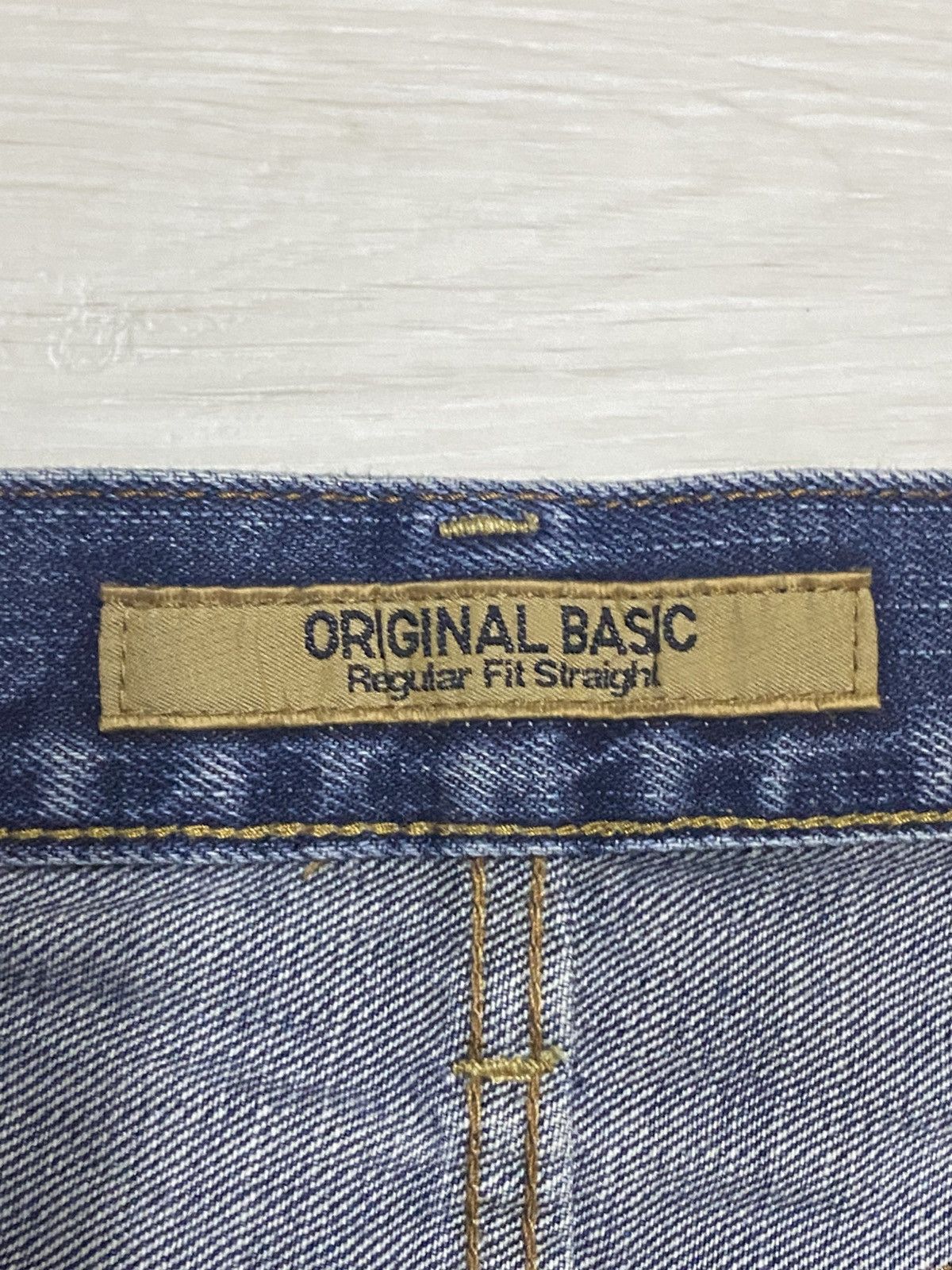 Japanese Brand Vintage Uniqlo S002 Distressed Fade Wash Slim Straight Jeans Size US 30 / EU 46 - 15 Thumbnail