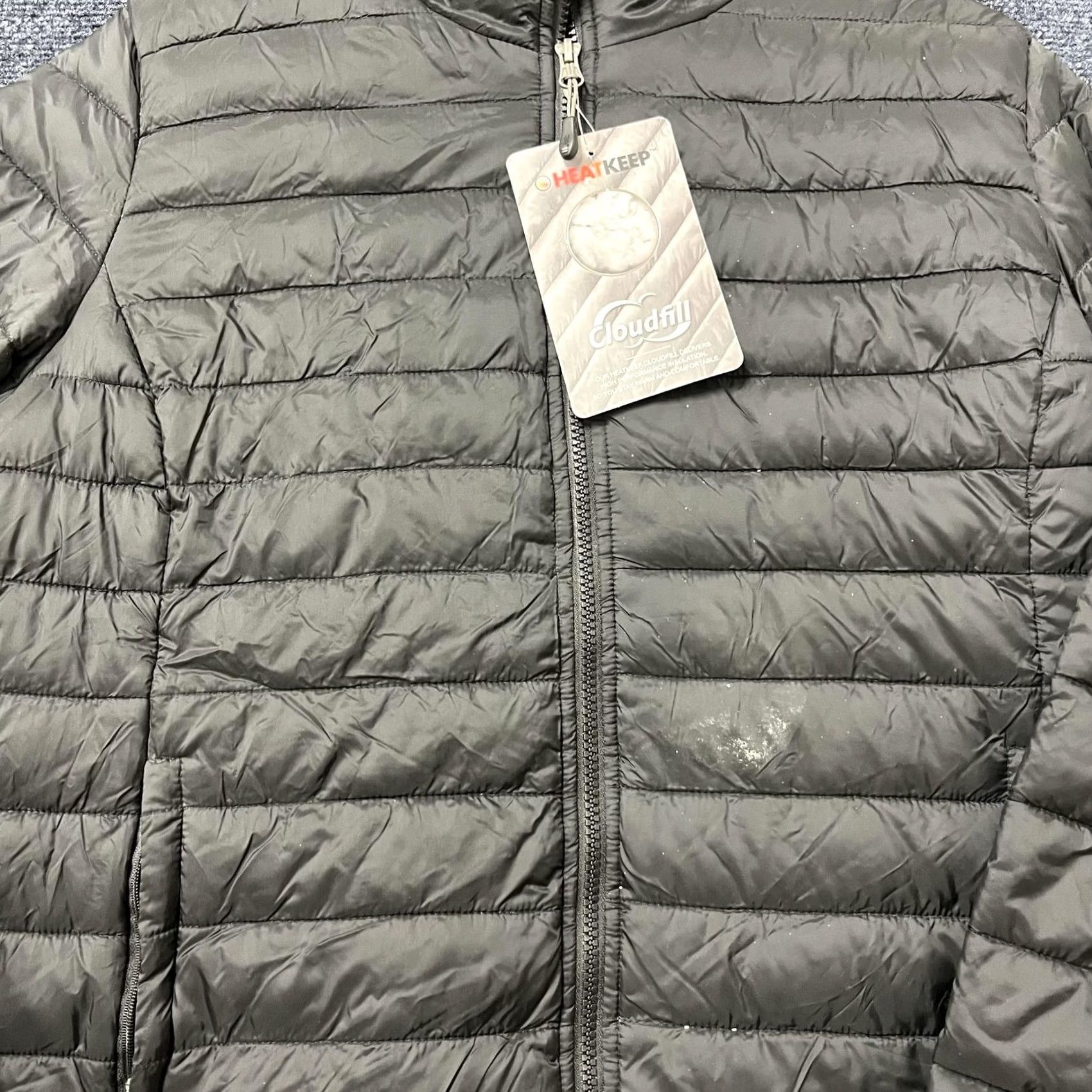 Vintage Heatkeep Jacket Women 2XL Black Faux Fur Lined Cloudfill Full Zip Puffer Warm Size XXL / US 16-18 / IT 52-54 - 2 Thumbnail