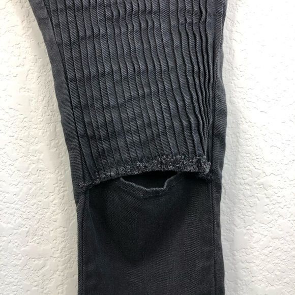 EACH x OTHER Each x Other Contrast Panel Moto Jeans Knee Slit Size 32" / US 10 / IT 46 - 5 Thumbnail