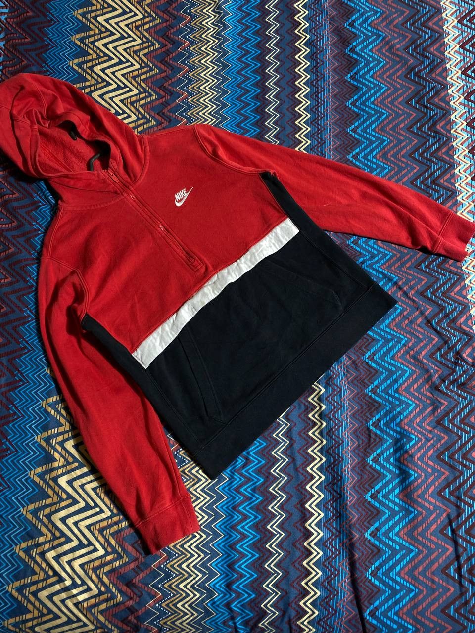 Nike × Vintage Sweatshirt Nike Vintage Big Central Logo 90s Outdoor Style Size US S / EU 44-46 / 1 - 8 Thumbnail