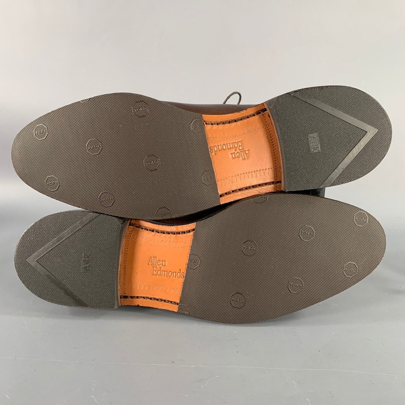 Allen Edmonds 7 Delray Brown Leather Split Toe Derby Lace-Up Shoes Size US 7 / EU 40 - 6 Thumbnail