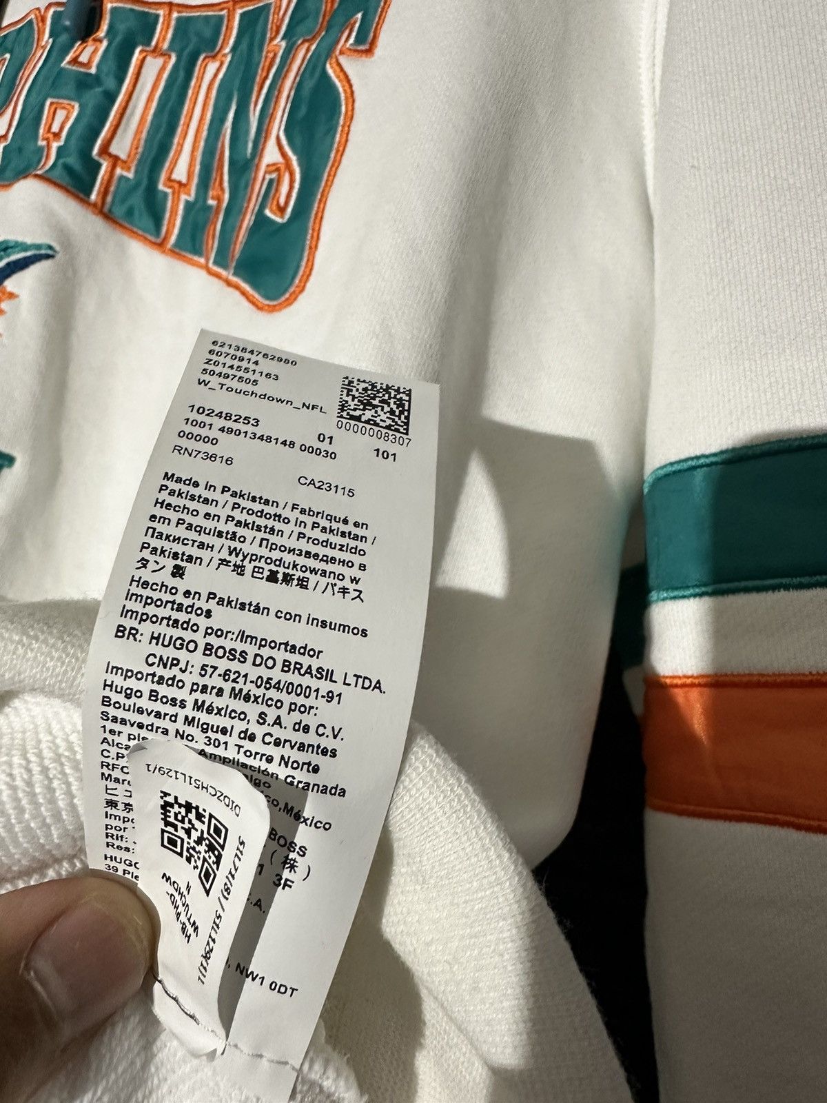 Hugo Boss Hugo Boss x NFL Miami Dolphins hoodie Exclusive Rare Large Size US L / EU 52-54 / 3 - 11 Thumbnail