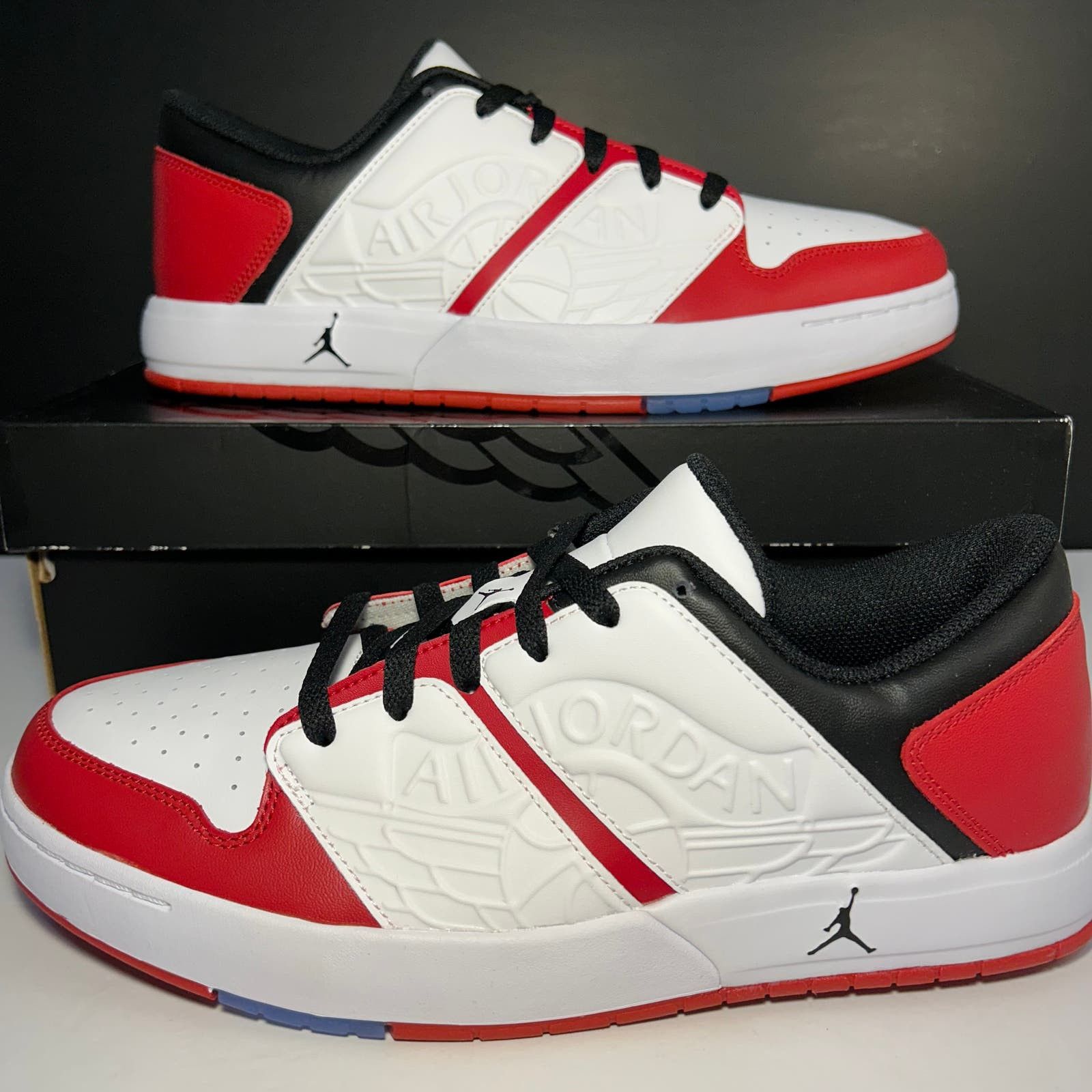 image of Nike Air Jordan Nu Retro 1 Low Chicago Red/black-White Size 12 Shoes, Men's