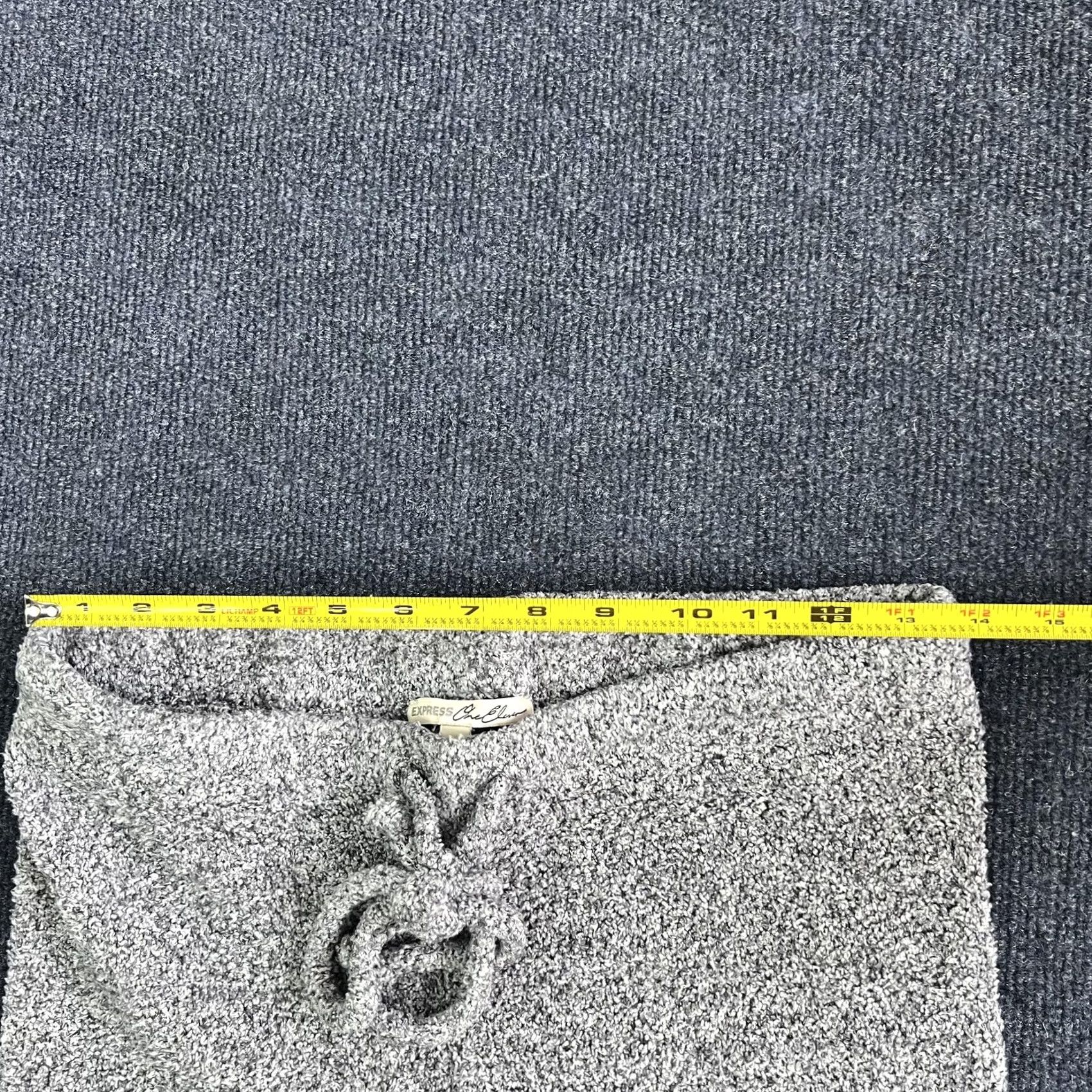 Express Express One Eleven Pants Womens Med Gray Sweater Knit Jogger Tapered Cozy Lounge Size M / US 6-8 / IT 42-44 - 5 Thumbnail