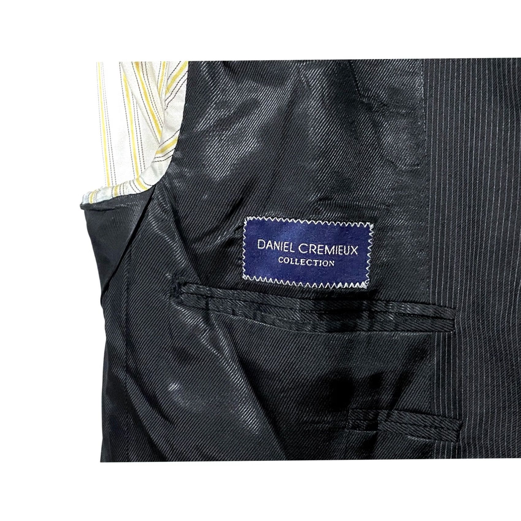 Loro Piana VINTAGE Daniel Cremieux Loro Piana Italy Striped Suit Jacket 3 Button 2x Vented Mens 40R Size 40R - 6 Thumbnail