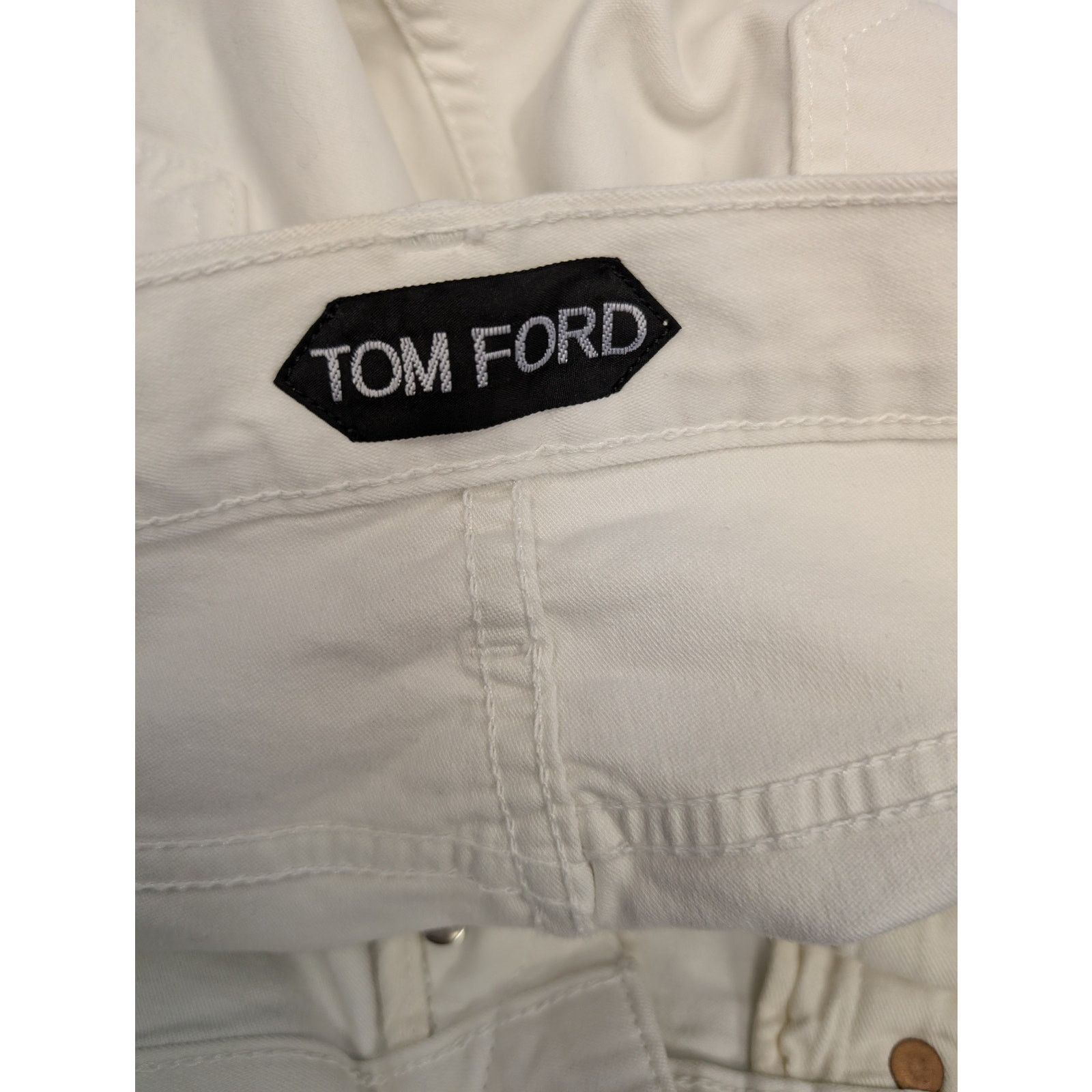 Tom Ford o1rshd1 Denim Straight Jean in White Size US 36 / EU 52 - 15 Thumbnail