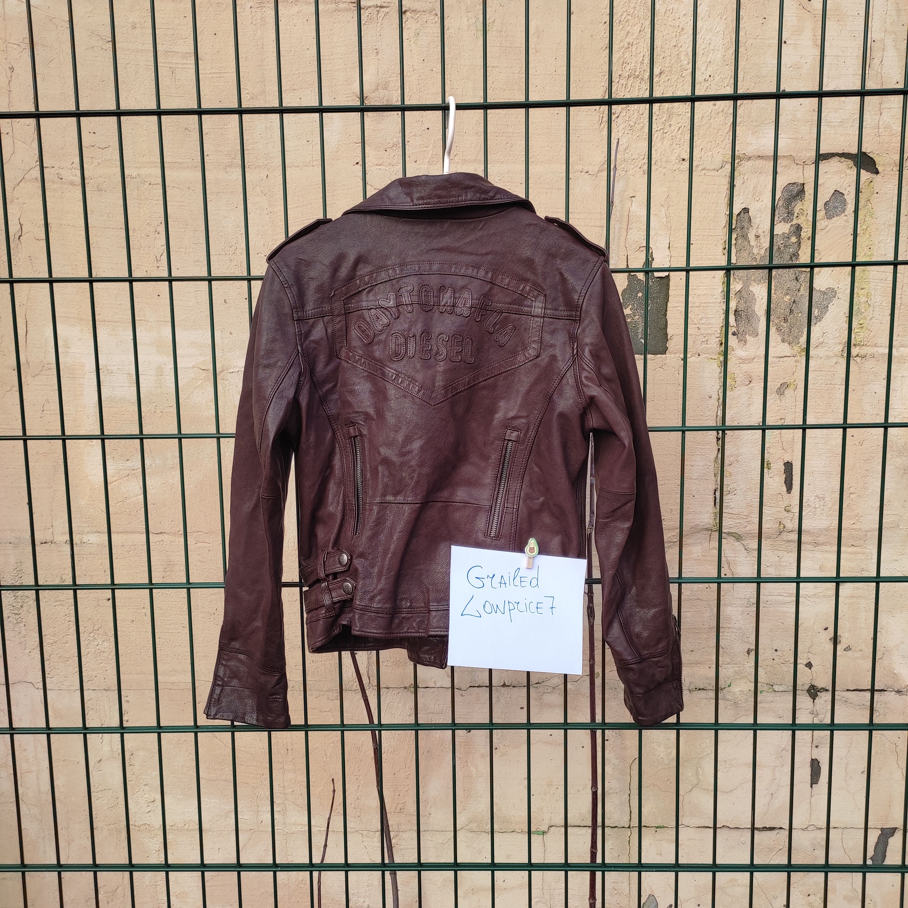 Diesel Diesel womens leather biker vintage jacket Size L / US 10 / IT 46 - 3 Thumbnail
